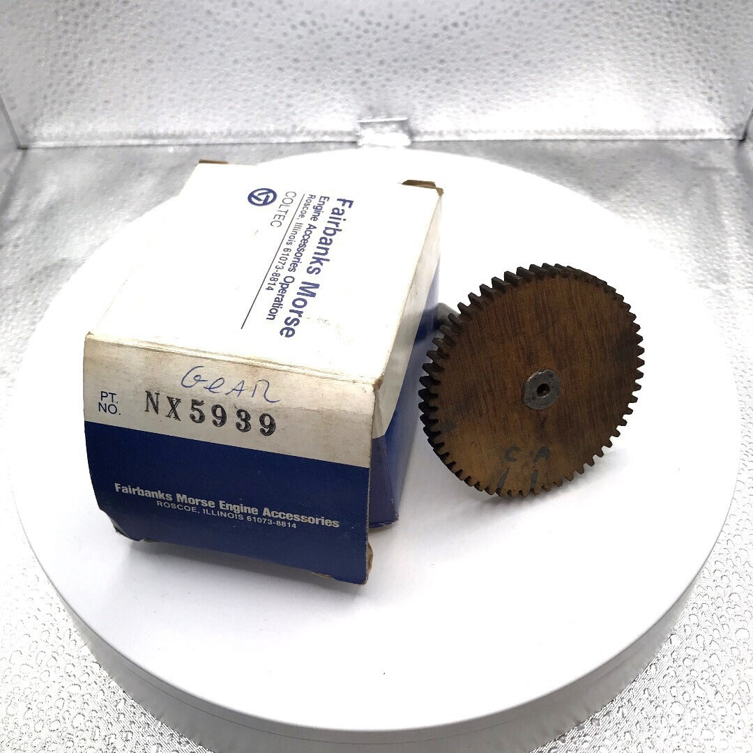 Fairbanks Morse Engine Gear NX5939 front view of gear with box part number visible