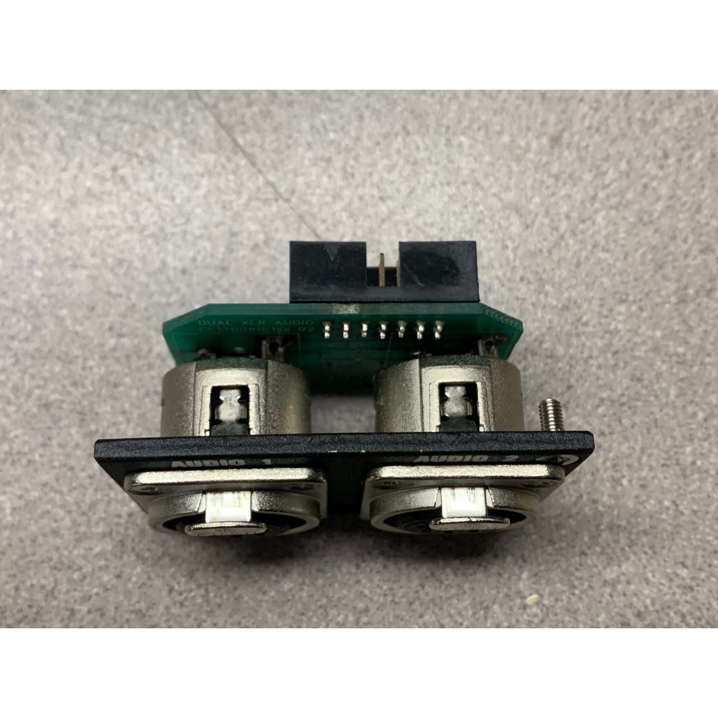 Wavecom XLR Audio Dual Panel Mount Module (Dual 5 pin XLR Female) top view