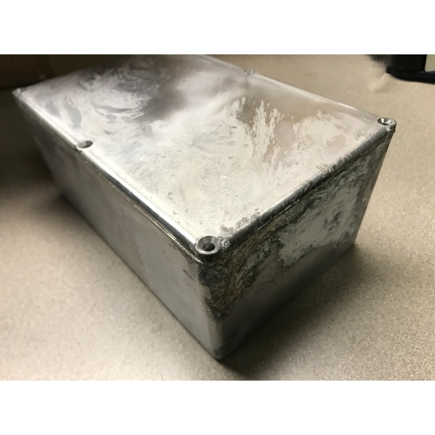 Vintage BUD Radio Inc. Econobox CU-347 Aluminum Enclosures top and side view