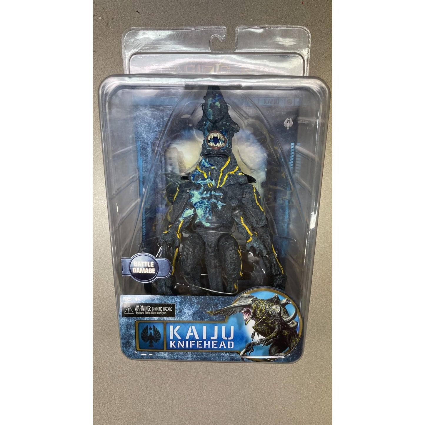 Warner Bros Pacific Rim Kaiju Knifehead front of package displaying item