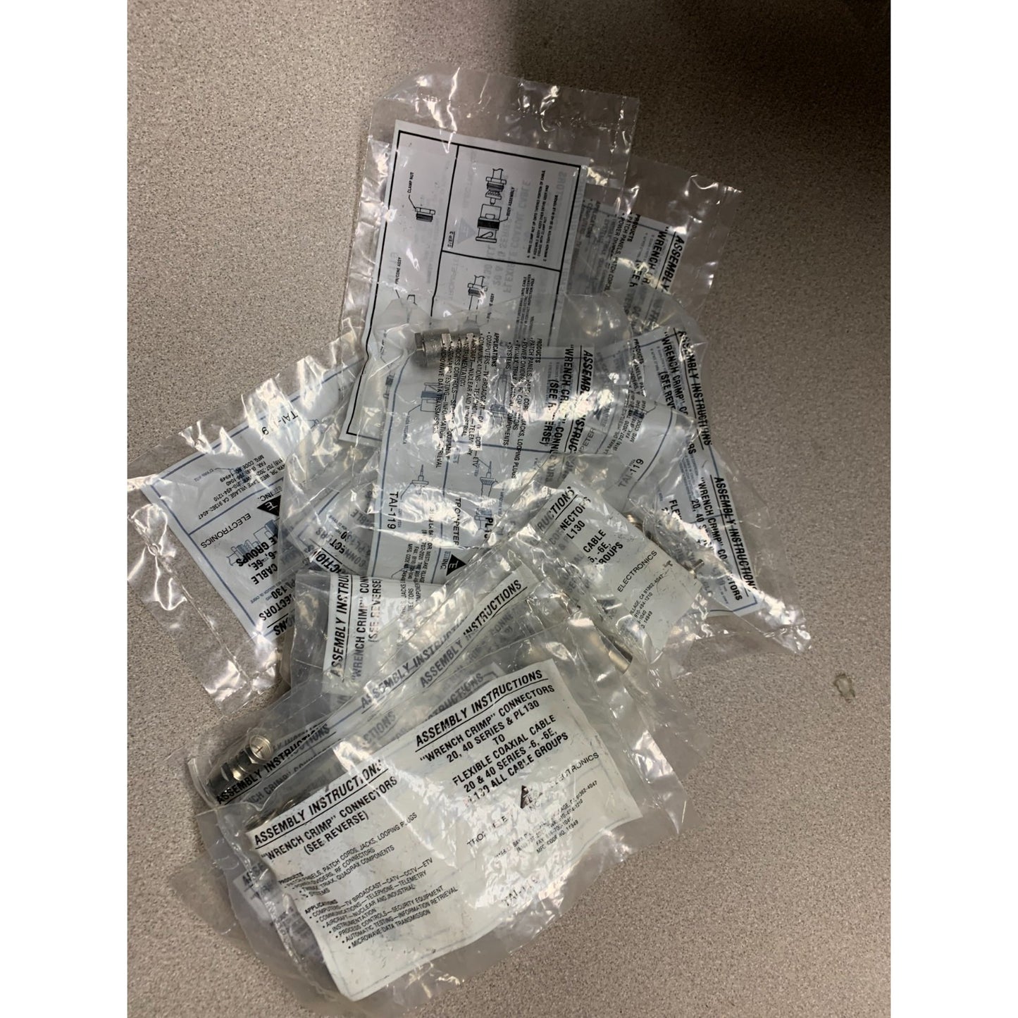Lot of 20 - Trompeter Electronics Wrench Crimp Connectors