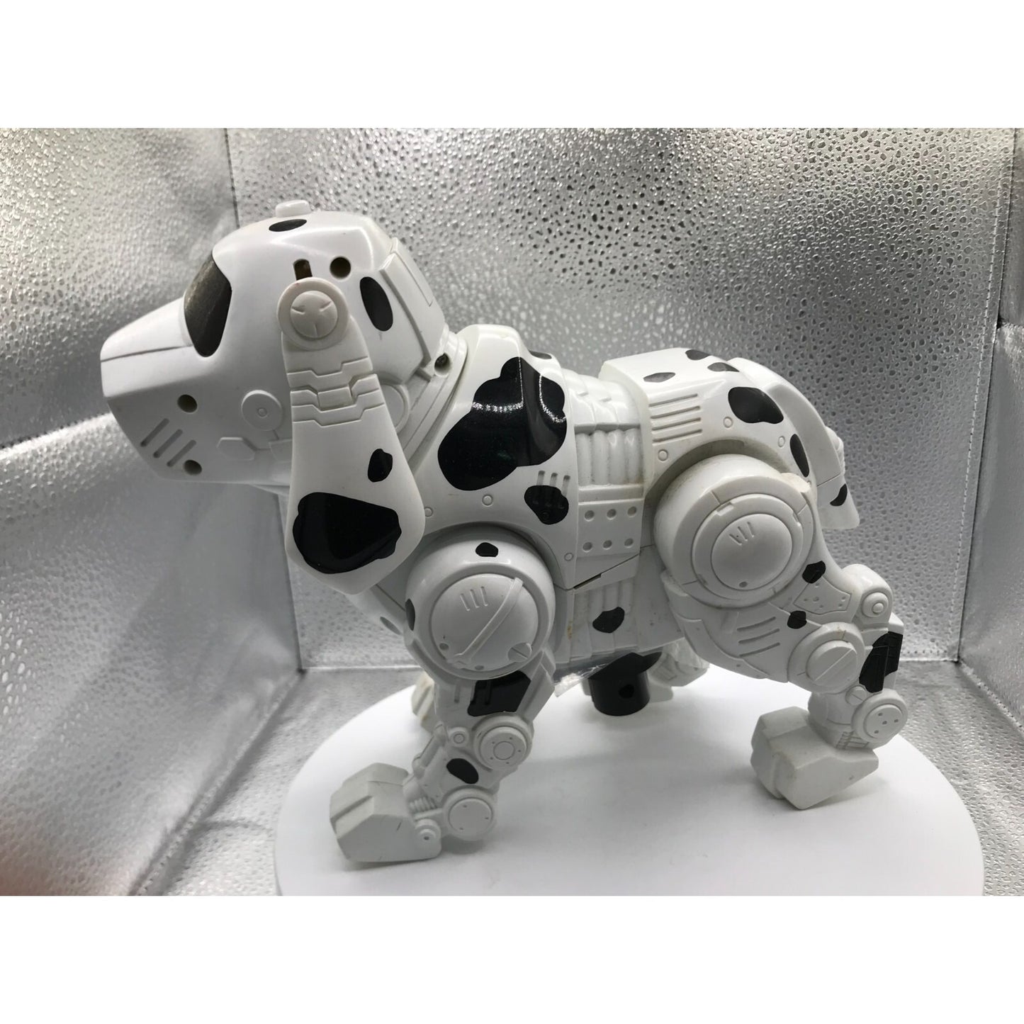 Tekno the Robotic Pup Used White Dalmatian side view
