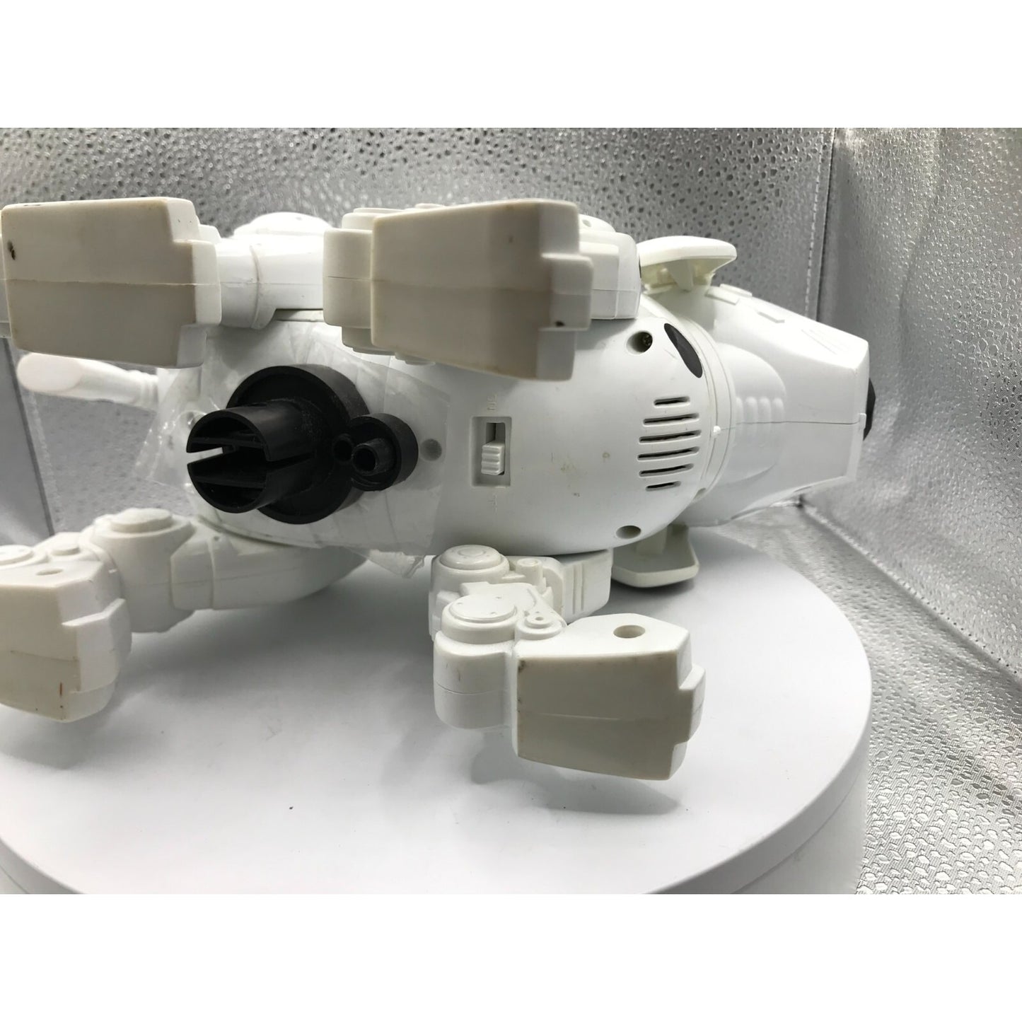 Tekno the Robotic Pup Used White Dalmatian underside view