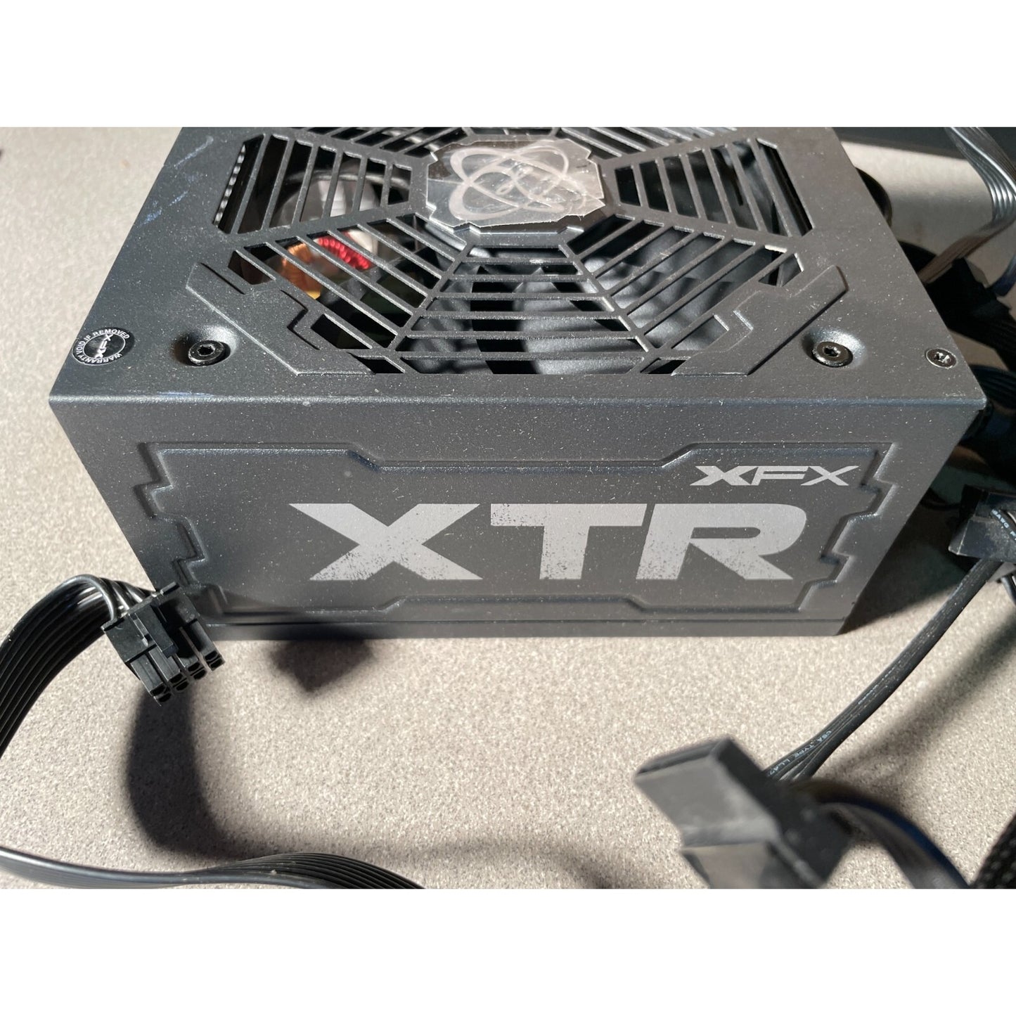 XFX XTR 550 Power Supply Model XPS-550W-BEF front view