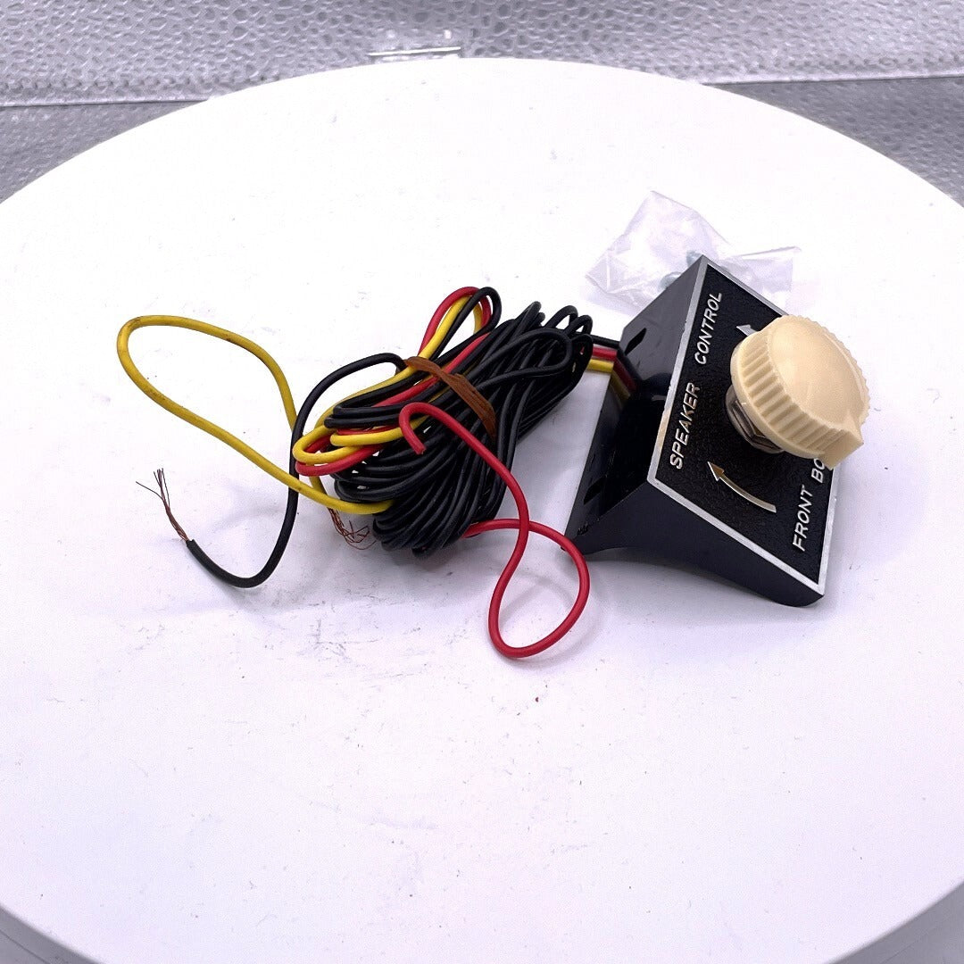 Car Speaker Controls for Front and Rear of Car. top/side view