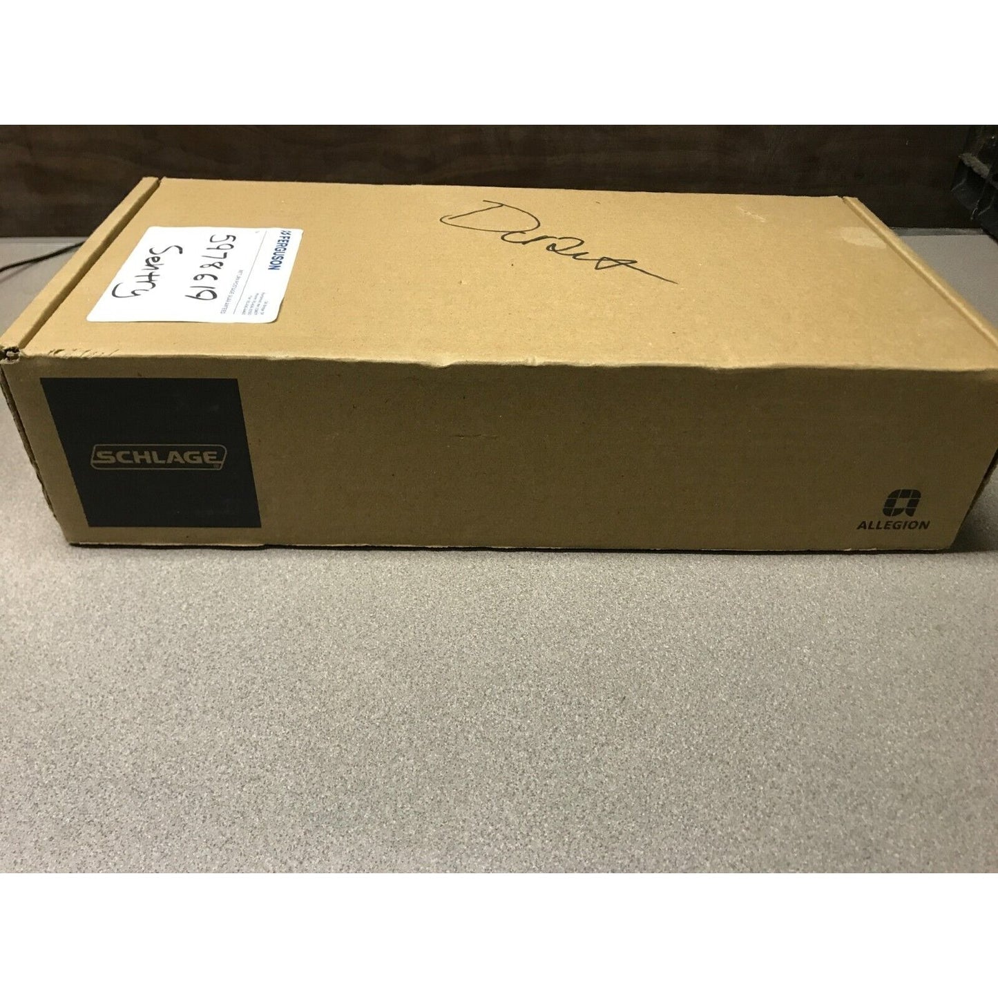 Schlage Allegion Door Handle and Knob 5978619 Sentry side of box
