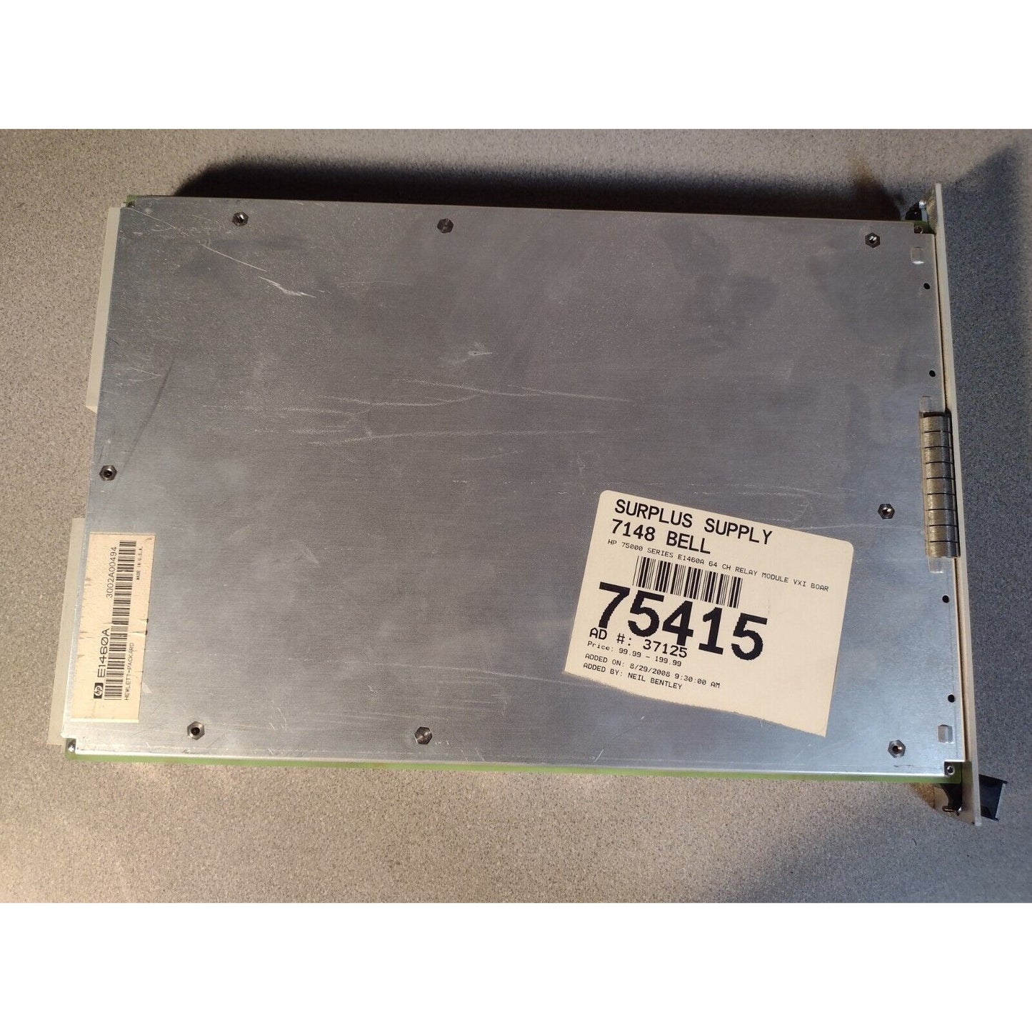 HP E1460-66201 64-Channel Relay Module top view