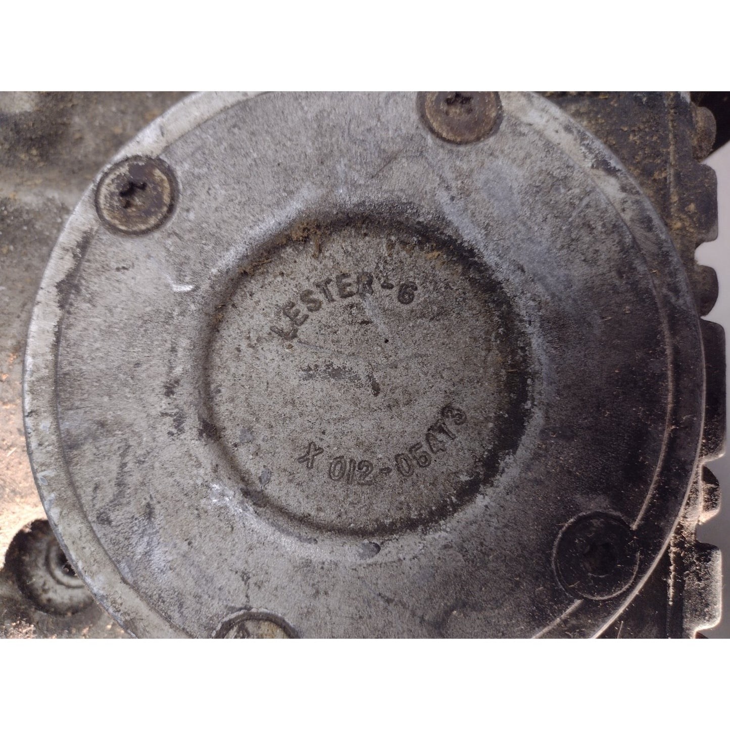 AC Compressor - Lester-6 012-05586 with bracket. manufacture stamp