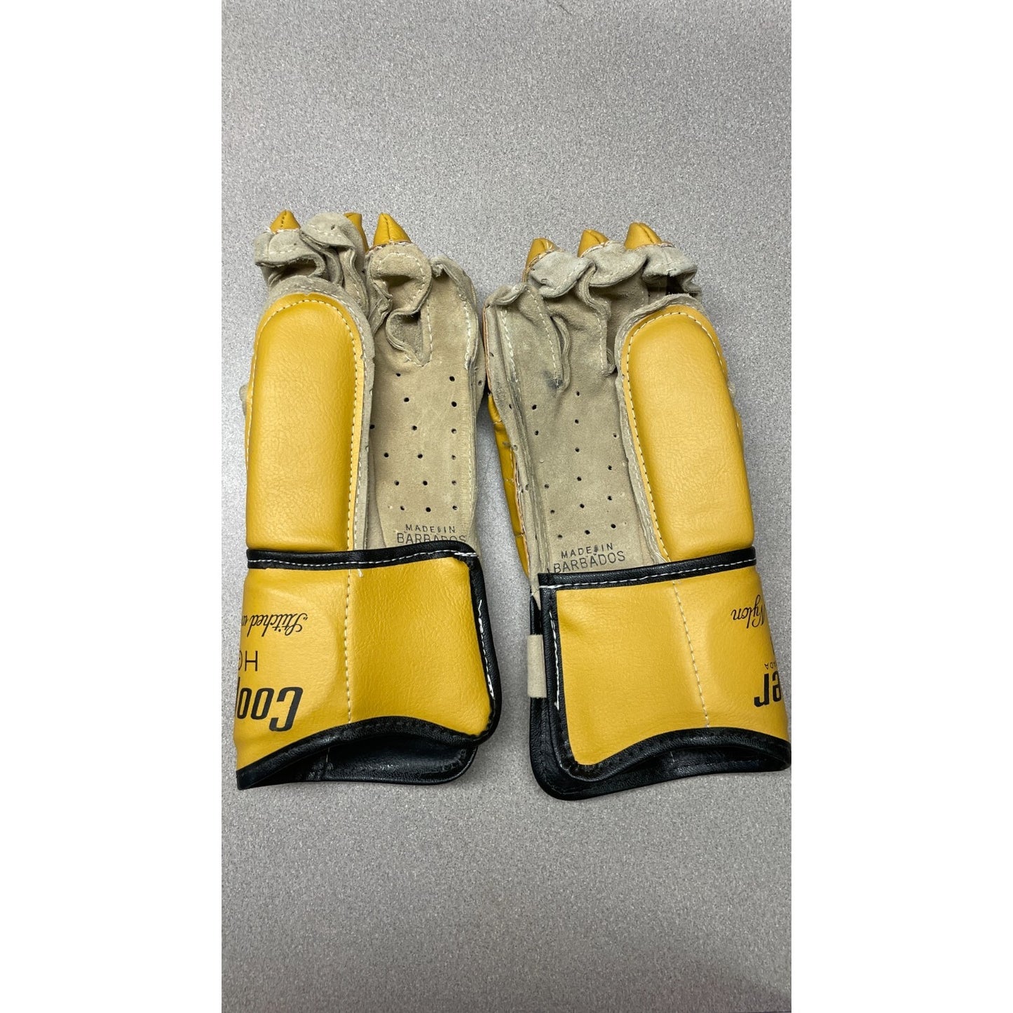 Cooper HG1 Canadian Hockey Gloves Vintage Stitched with Nylon underside of gloves