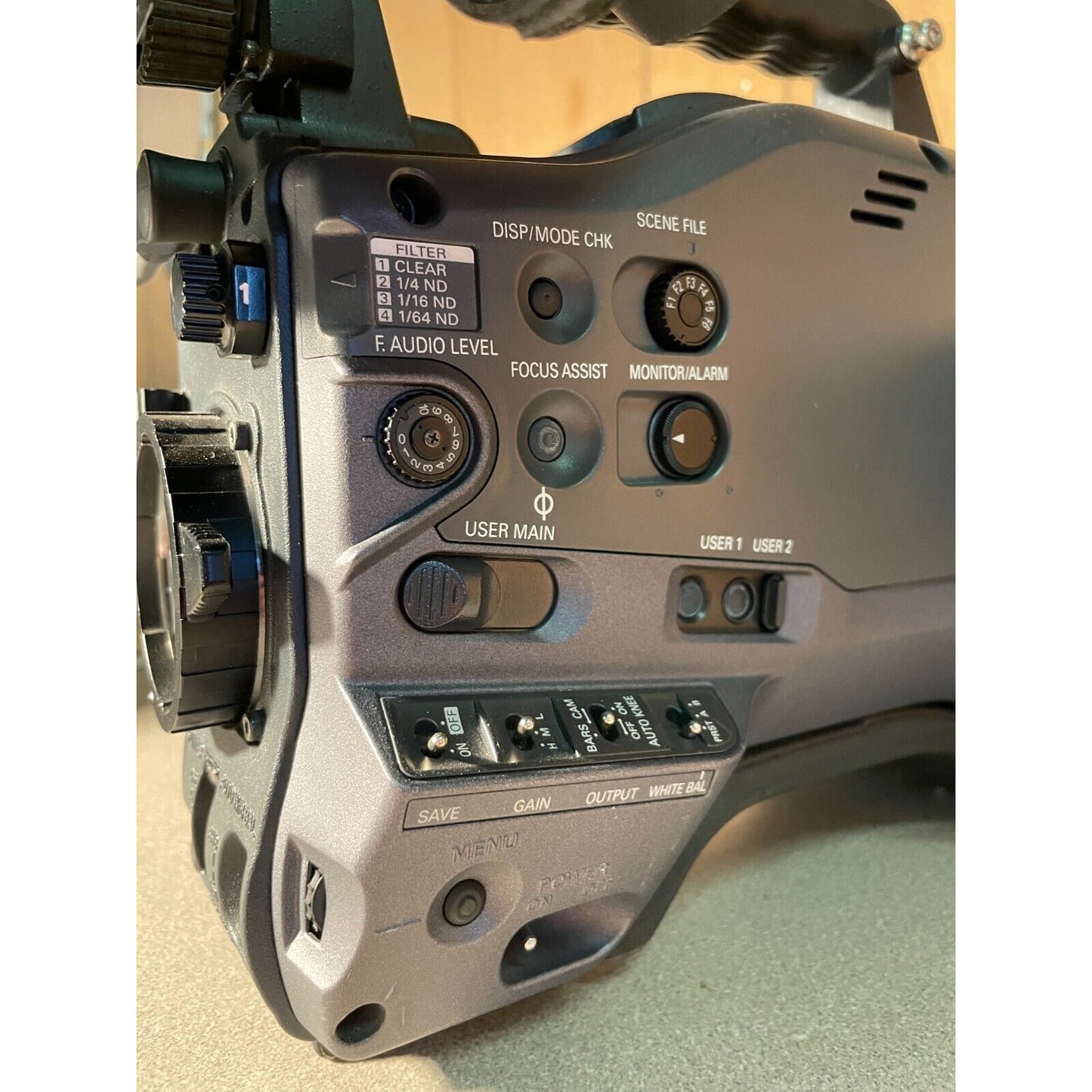 Panasonic AJ-HPX500P*HD* P2 Camcorder Body Only controls closeup