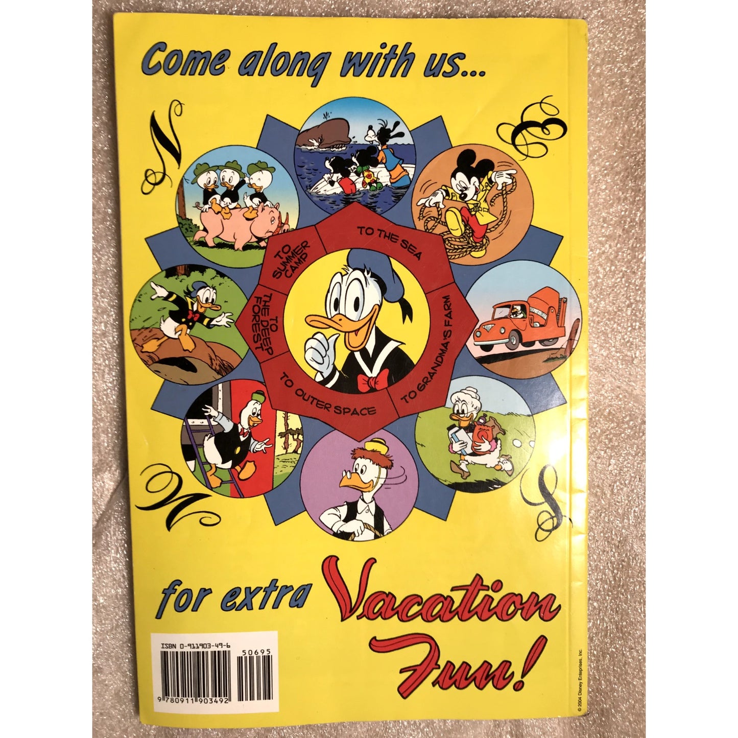Walt Disney's Vacation Parade Book Back cover