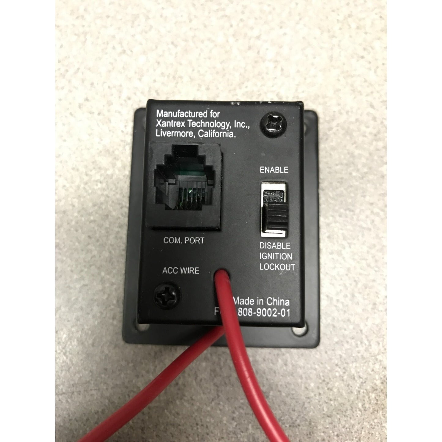 Xantrex Freedom SW Remote On/Off Switch back side view with controls, connection and wires