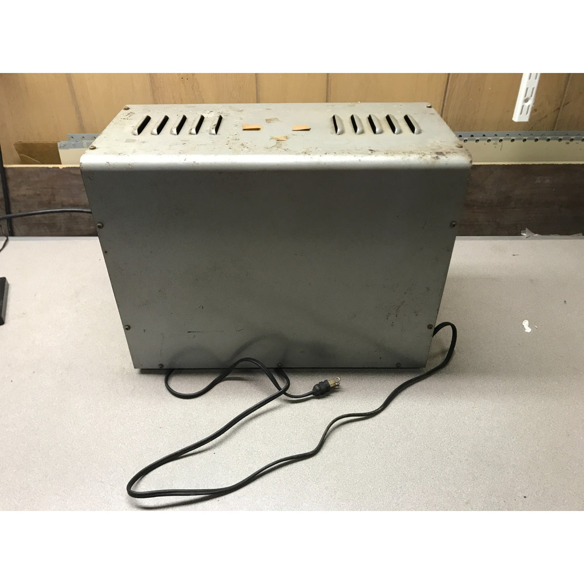 Vintage Warner Electric Co. 911A 10 Amp Electroplating Power Unit side and top view