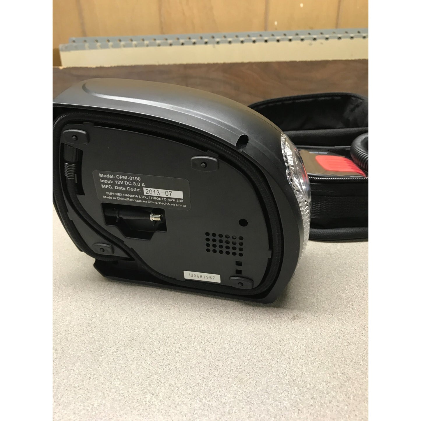 Motor Trend Brand Car Tire Inflator and Flashlight - Flashlight