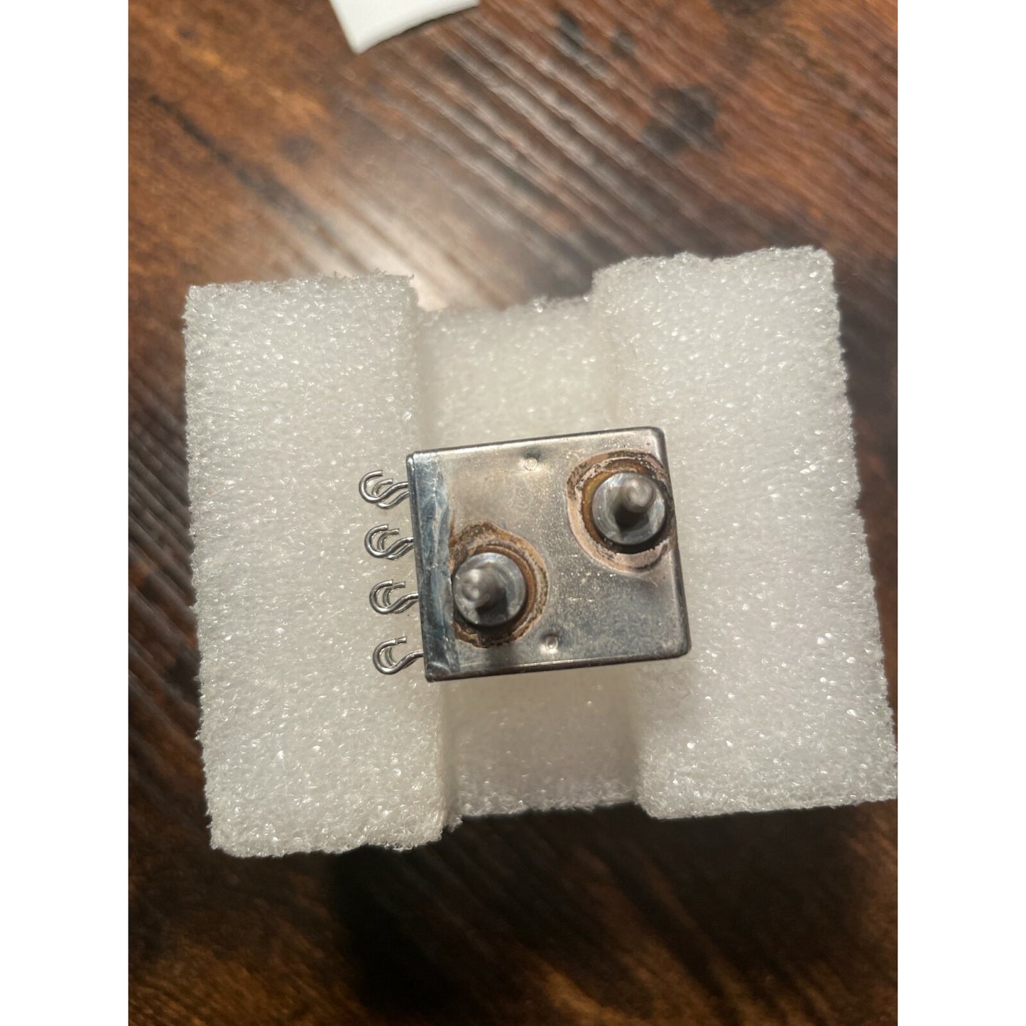 SIGMA Instruments Mil Spec Metal Relay, 33RJK 4900FG SIL, 4900 OHMS, 26VDC, 2Amp back view on packaging