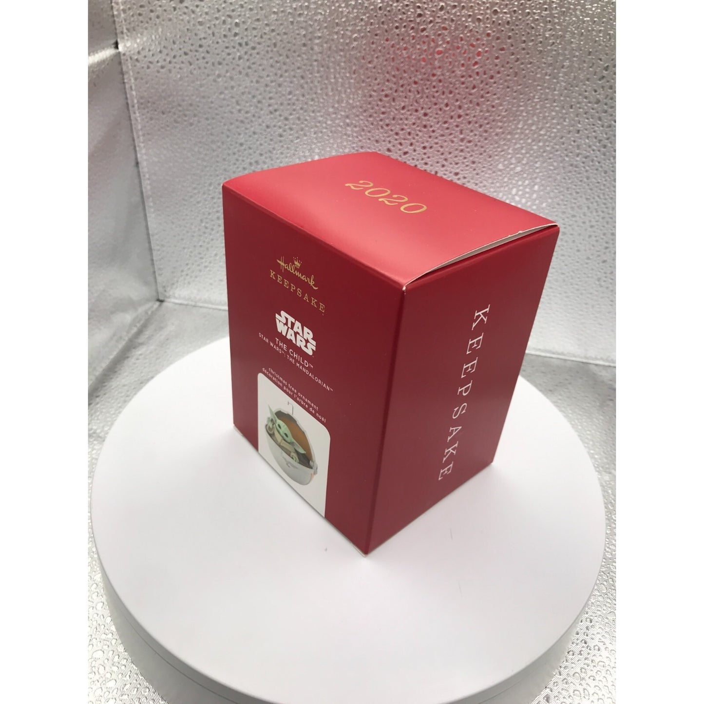 2020 The Child Hallmark Keepsake Christmas Tree Ornament from Star Wars The Mandalorian front/side of box