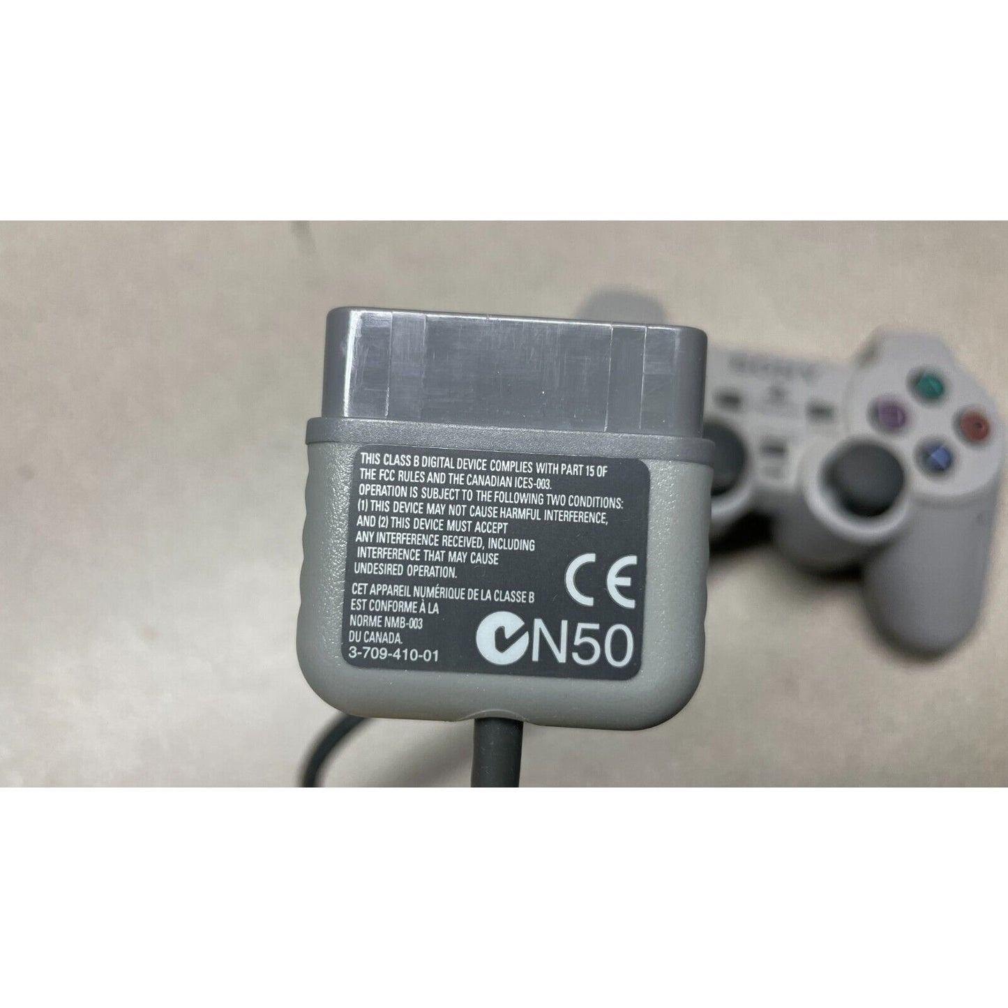 Sony N50 Playstation Controller Wired Connector label