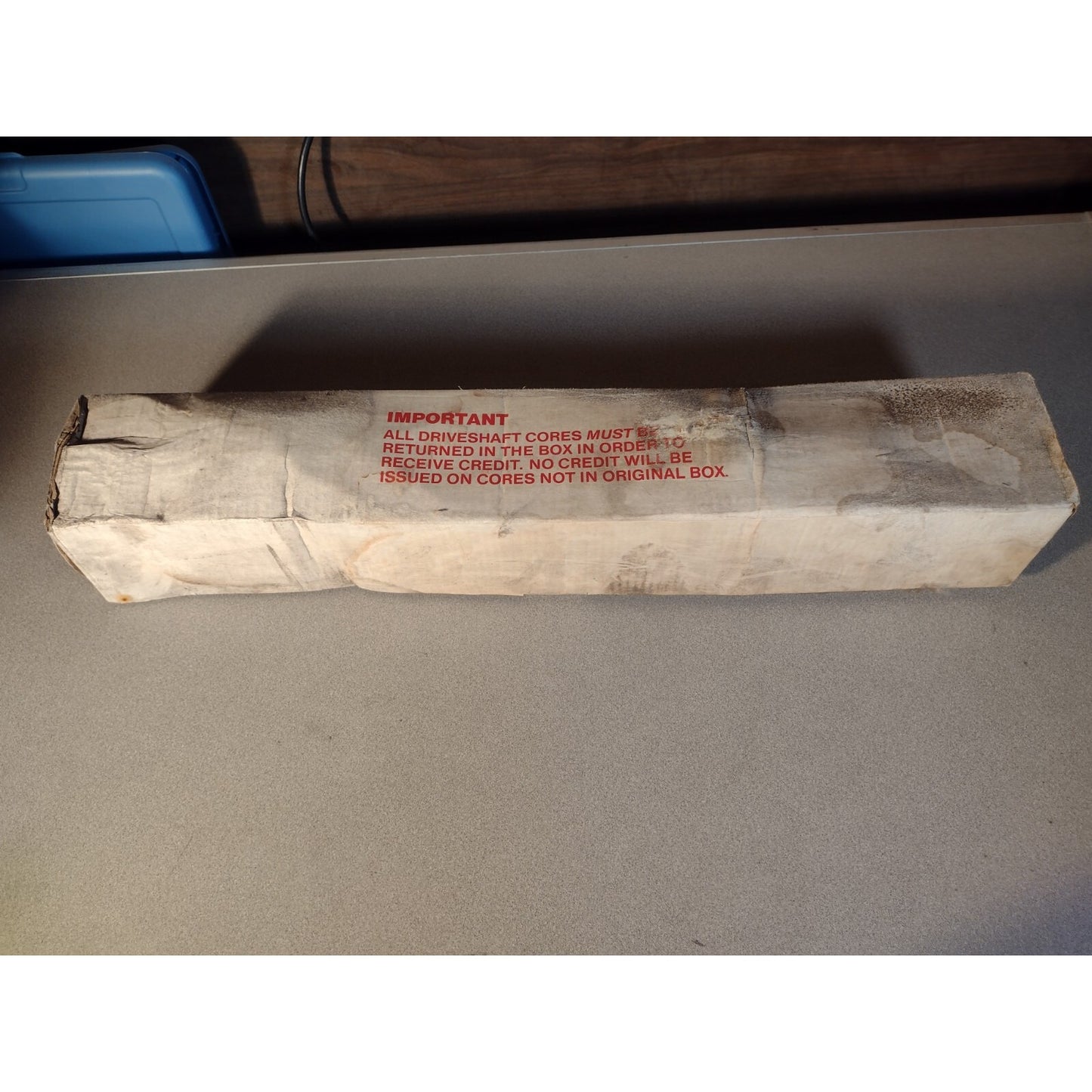 Dynamic Axle Complete Axle Assembly H-107, 022655107 box shows wear