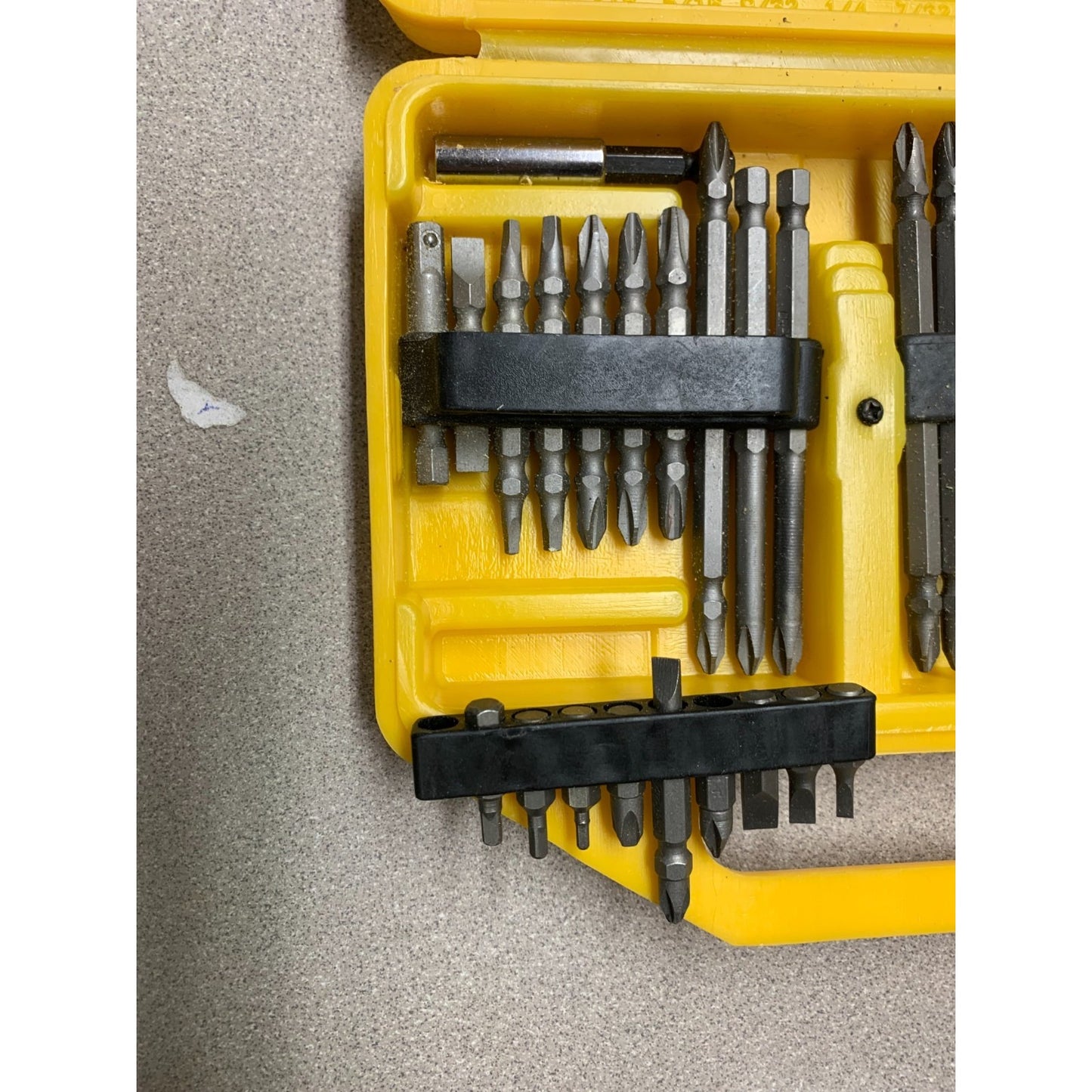 Titan Drill Bit and Power Bit Set (53 pieces) closeup of drill bits