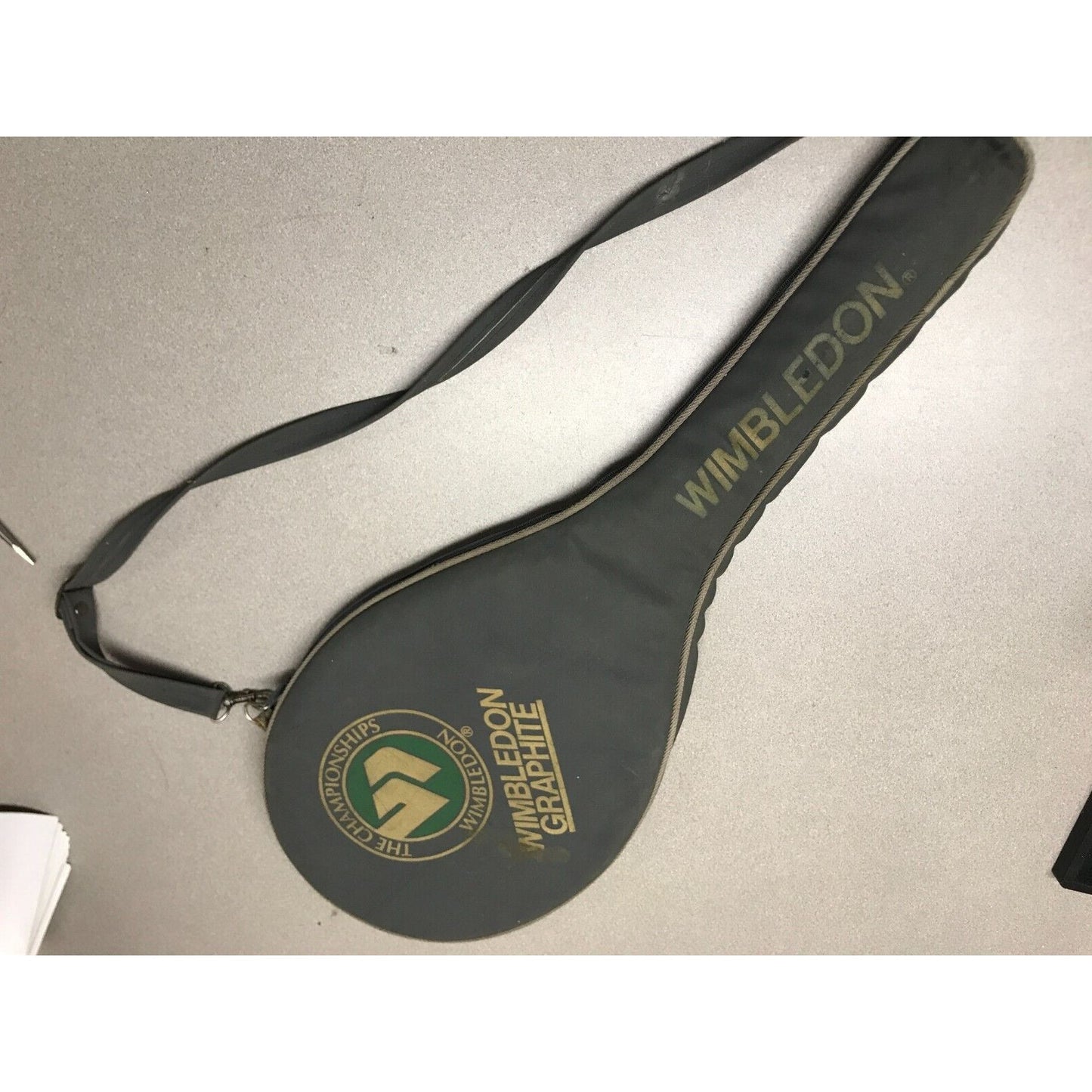 Wimbledon Graphite Tennis Racket in Original Wimbledon Carrying Case with strap