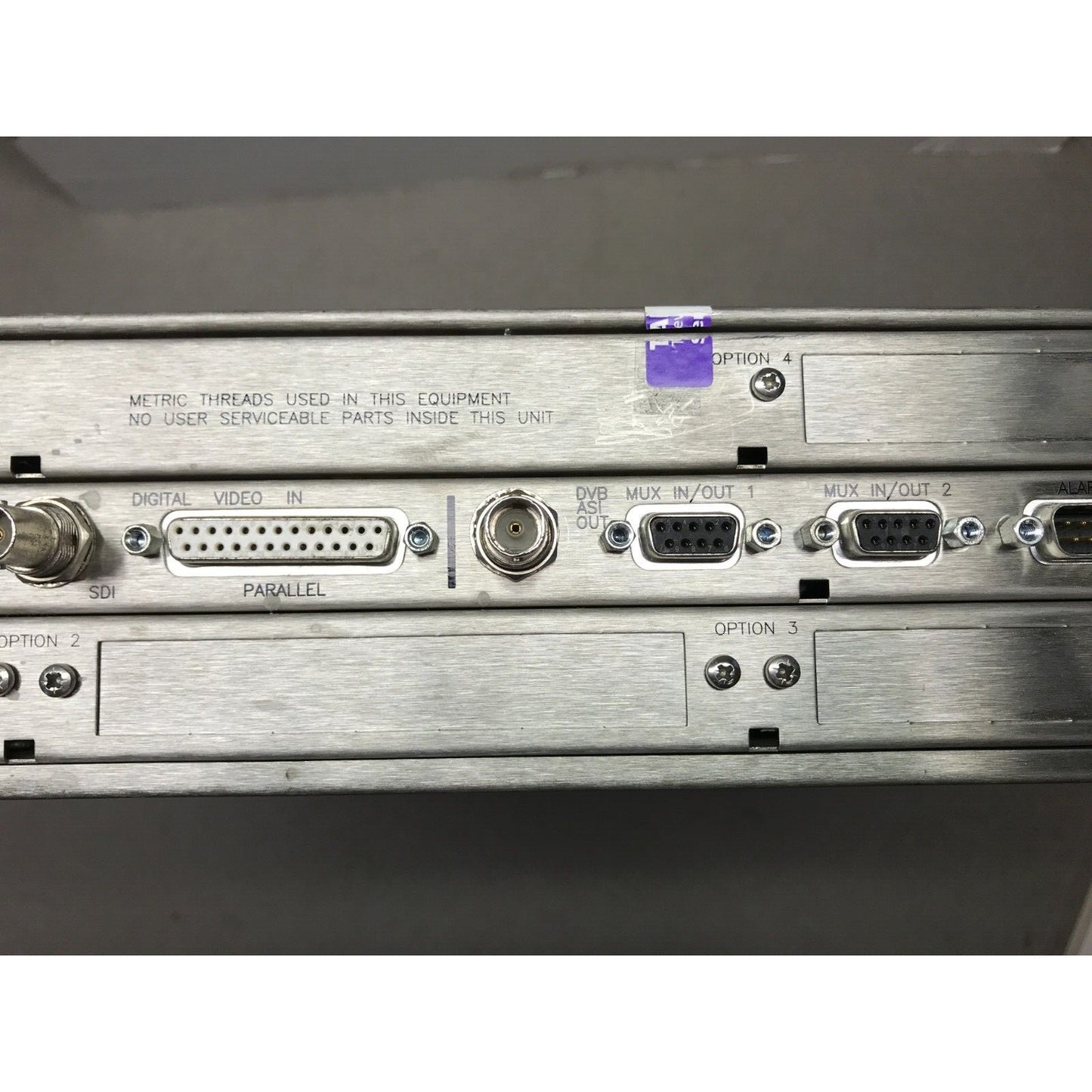 NDS E5210 Encoder center of back panel connections