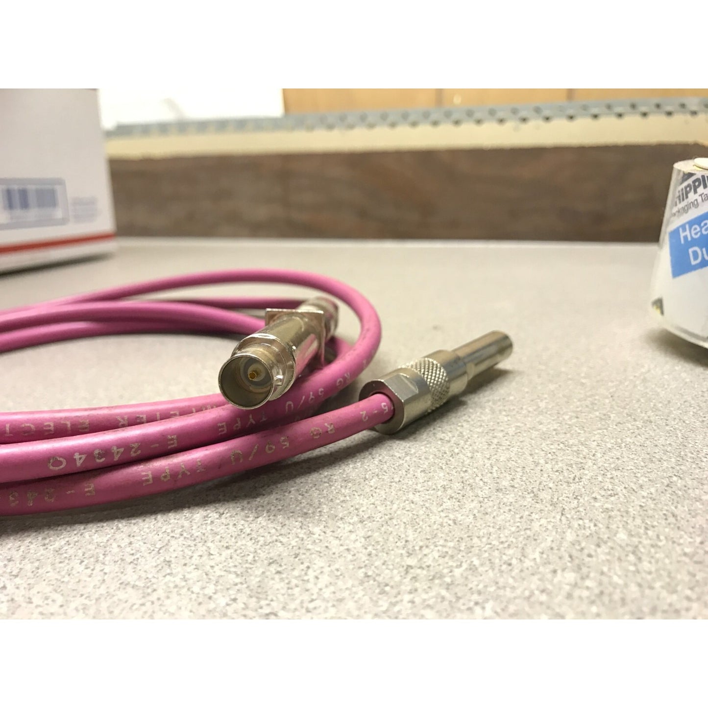 Trompeter Electronics 6ft cable E-2434O with adapter connector closeup
