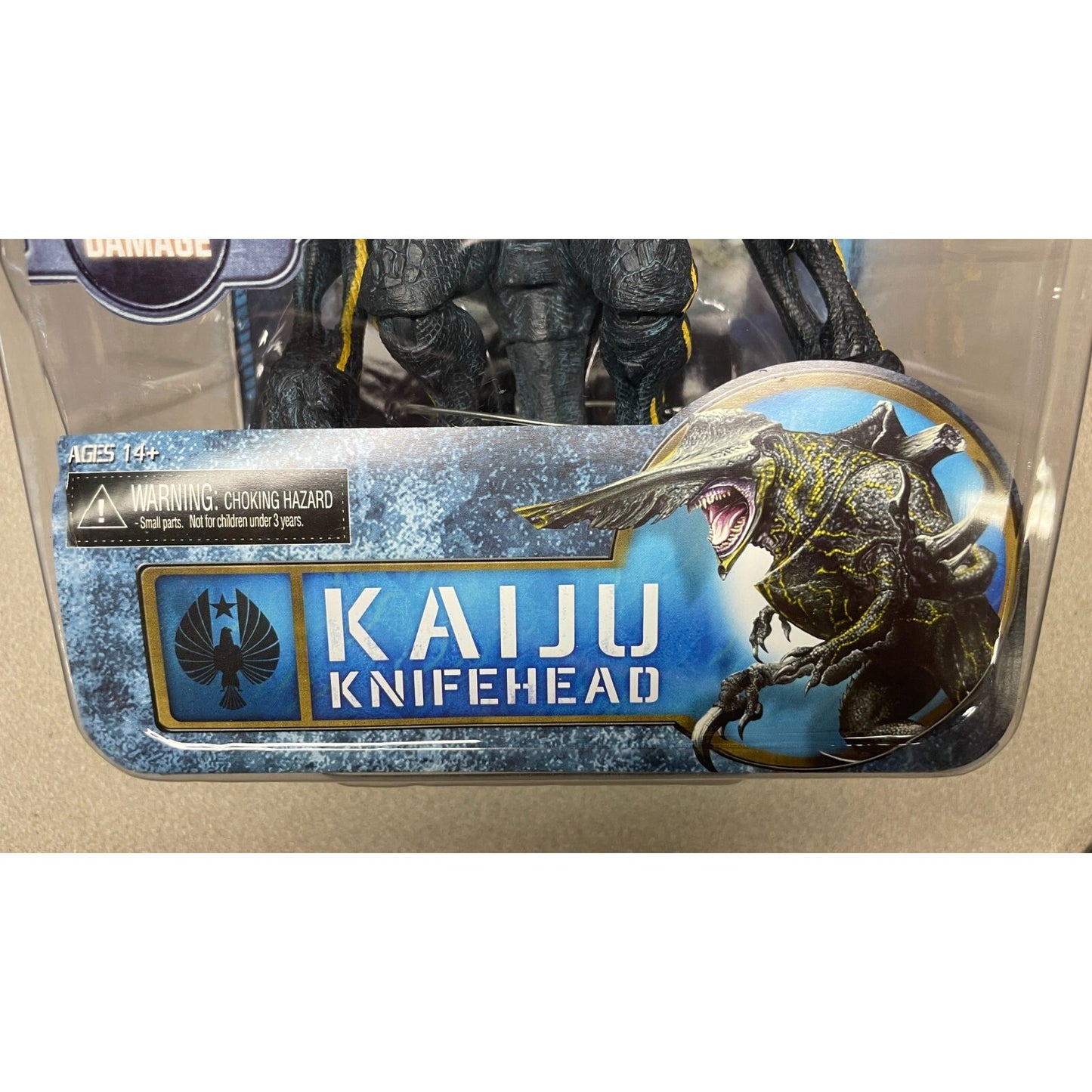 Warner Bros Pacific Rim Kaiju Knifehead item name closeup