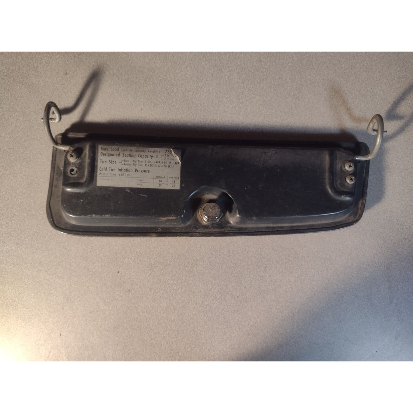 VW 113000287J MG Kit Car Glove Box Cover/Lid back/inside view