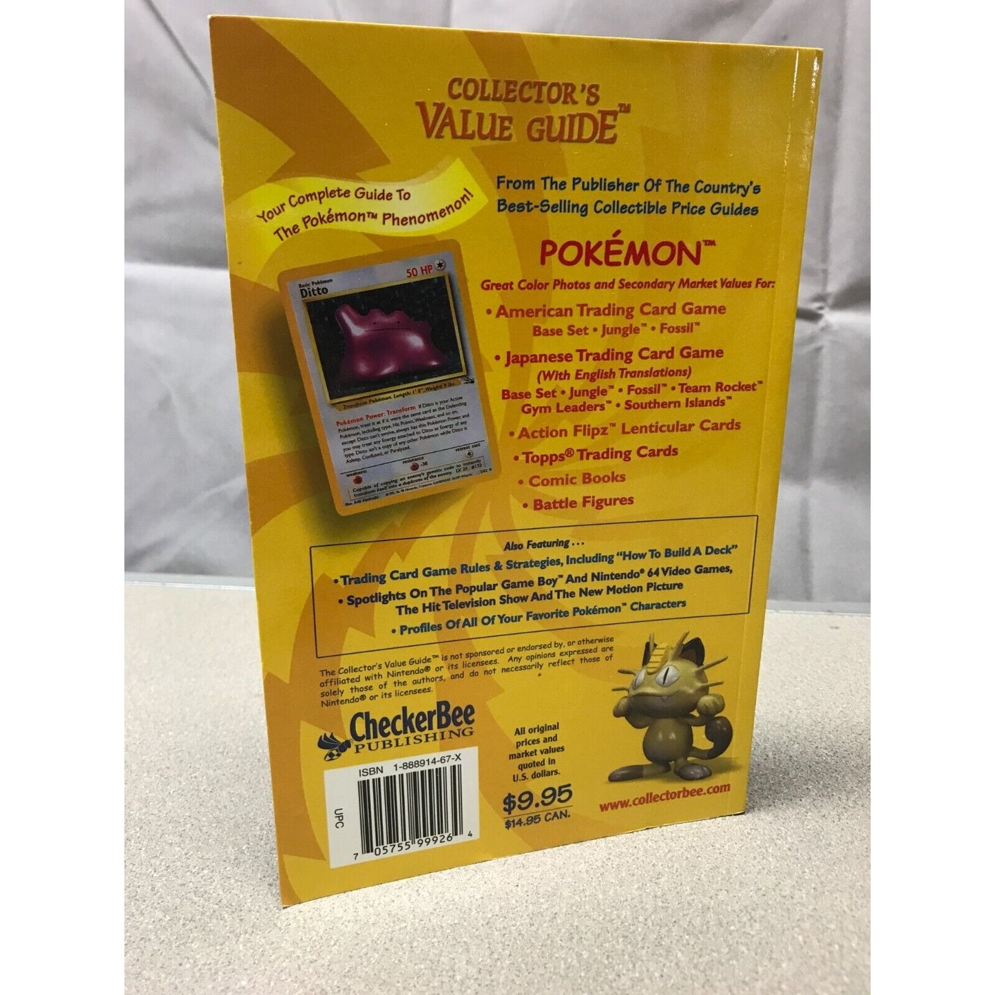 Pokemon Collector's Value Guide back cover