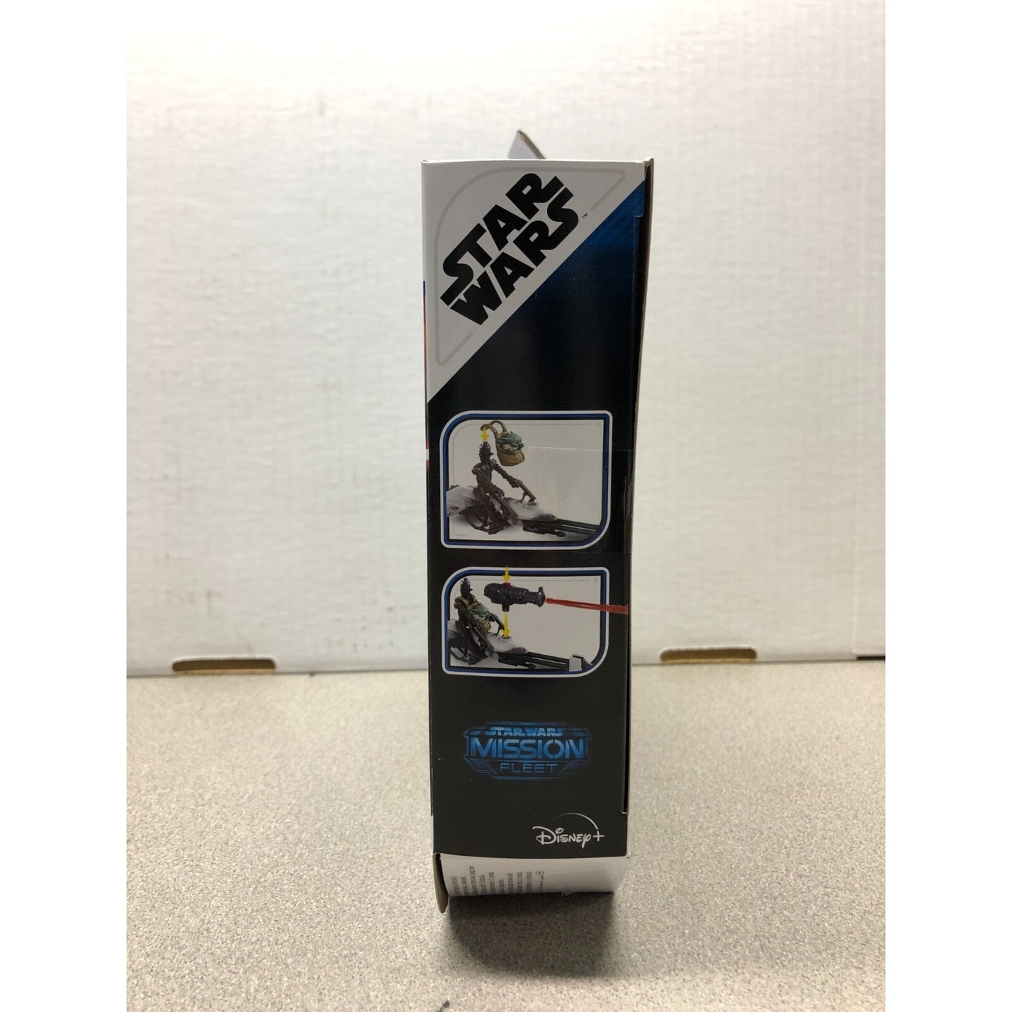 Star Wars Mission Fleet Speeder Bike w/ The Child IG-11 F1645 side of box