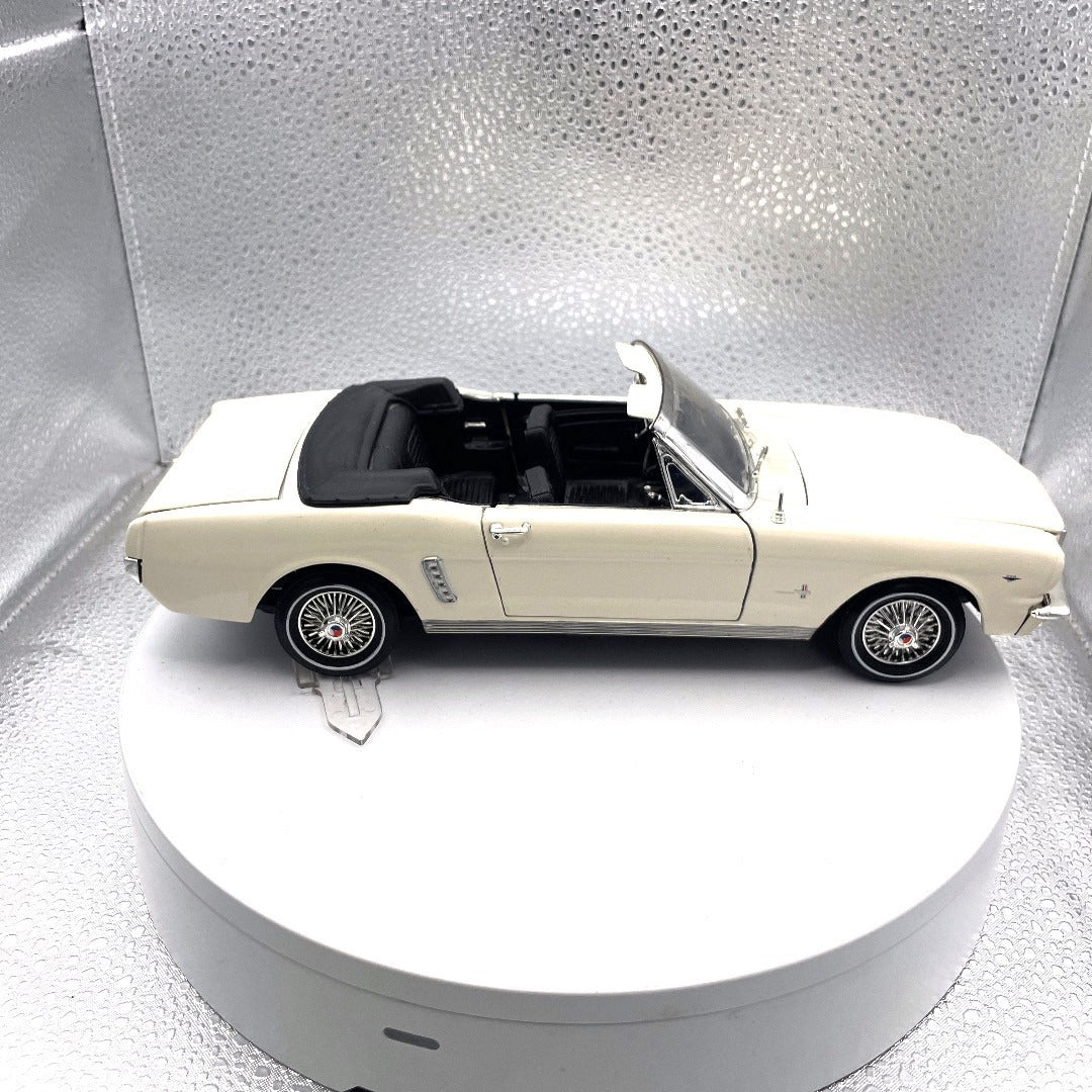 Motor Max 1964-1/2 Mustang Ivory Die Cast, Scale: 1/18, No. 73145 passenger side view