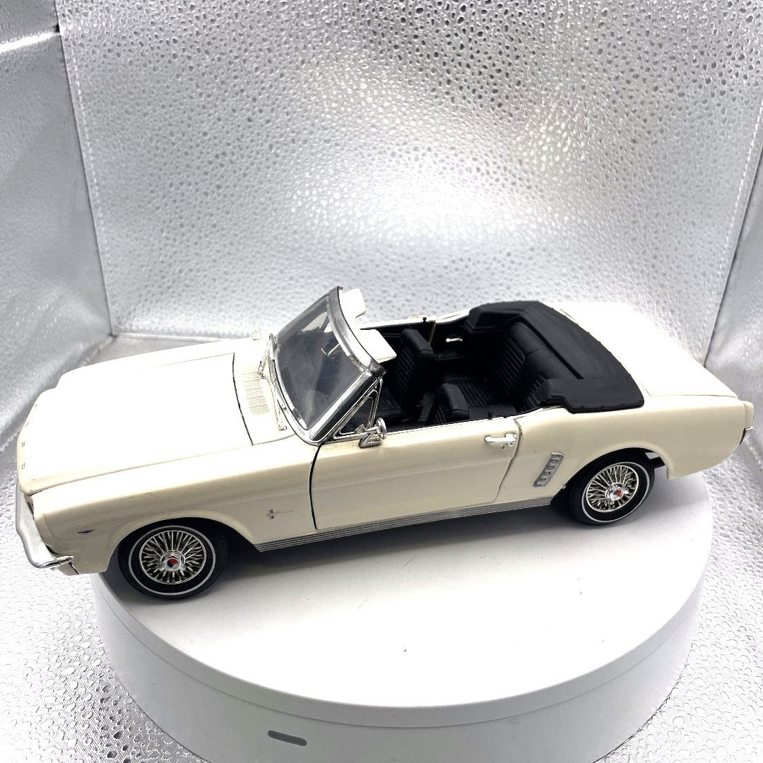 Motor Max 1964-1/2 Mustang Ivory Die Cast, Scale: 1/18, No. 73145 drivers side view