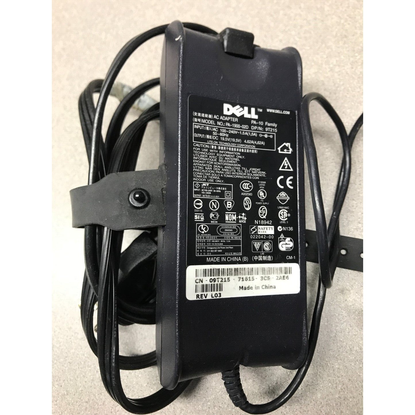 Dell AC Adapter PA-10 Family Model No PA-1900-02D