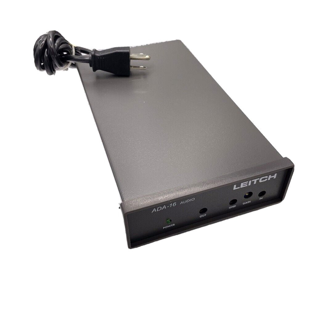 LEITCH ADA-16 AUDIO, VIDEOTEK DAT-2, VDA-16 VIDEO front and top view with power cord