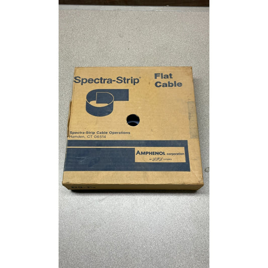 100' Amphenol SPECTRA STRIP 191-2801-026 Flat Cable Extruded Zip 300V Sealed Box front of box