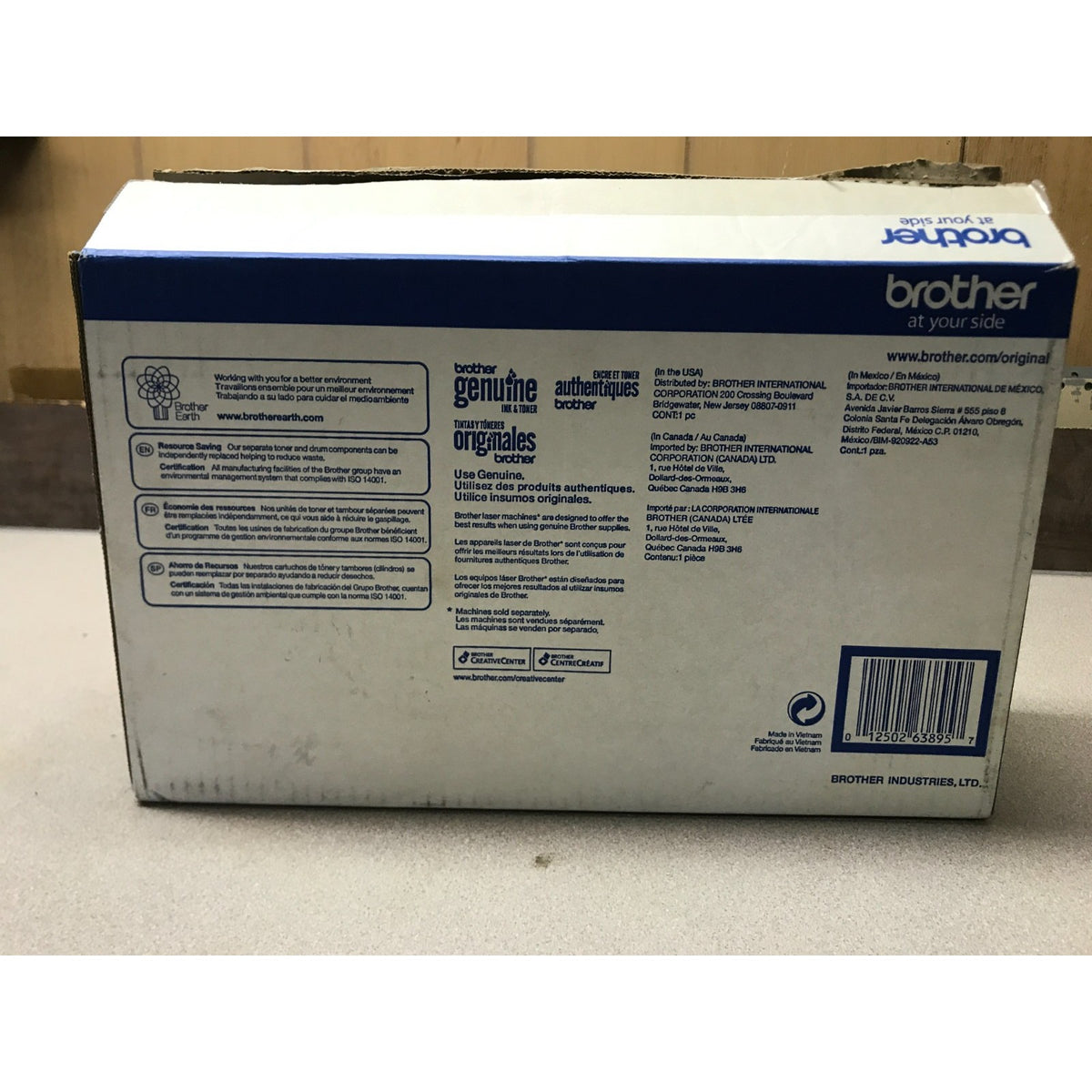 Brother DR-630 Drum Unit back of box