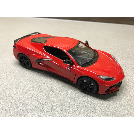 2020 Corvette C8 Red Motormax No.79360 1:24 Scale passenger side view