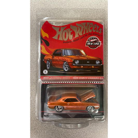 2022 RLC 1969 Chevy Camaro SS Hot Wheels front of package displaying car