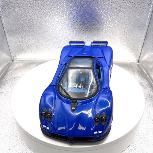 Motor Max Pagani Zonda C12 Blue Die Cast, Scale: 1/18 No. 73147 front end