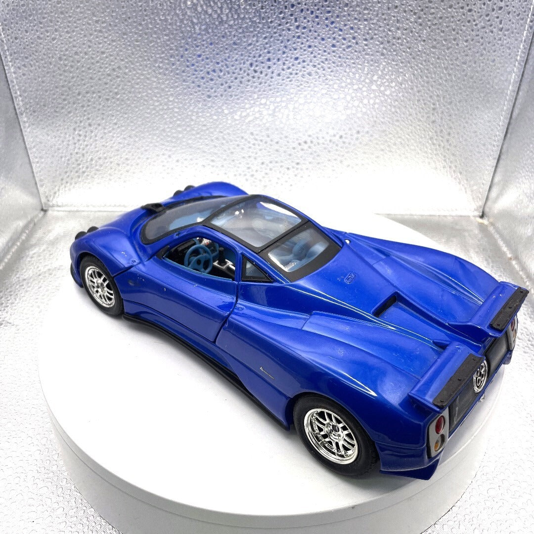 Motor Max Pagani Zonda C12 Blue Die Cast, Scale: 1/18 No. 73147 driver's side/rear view