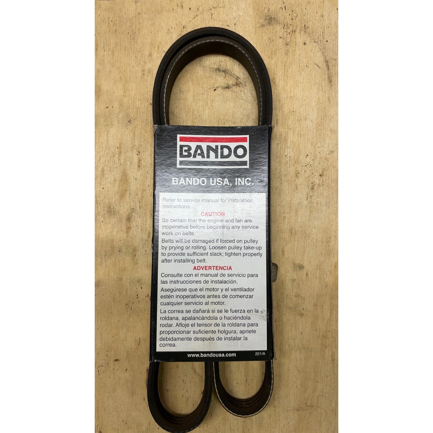 Bando 4PK1140 Automotive Belt back of package