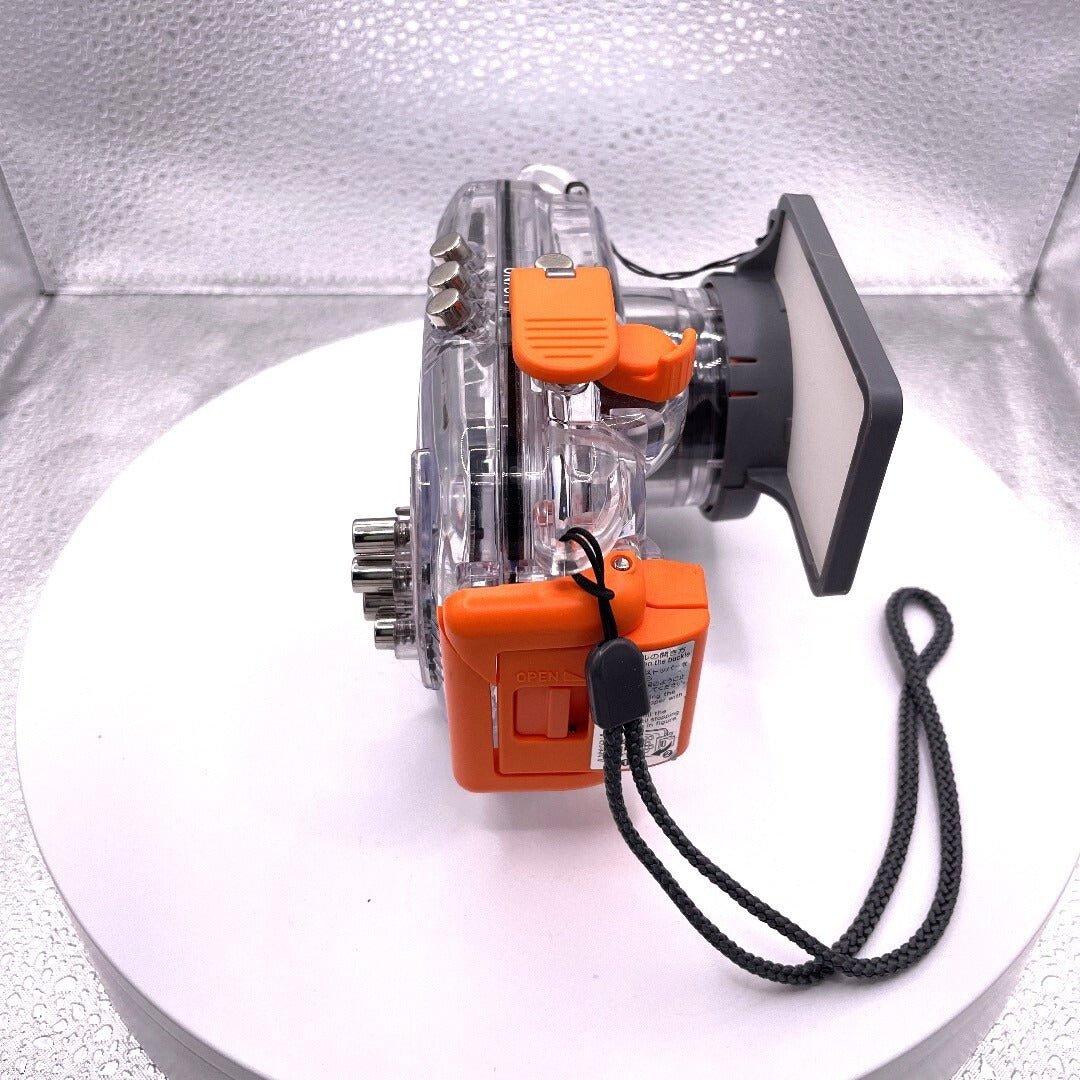  sdie viewEXILIM 40mm/130ft Waterproof Case EWC-80 CASIO Underwater Camera Case