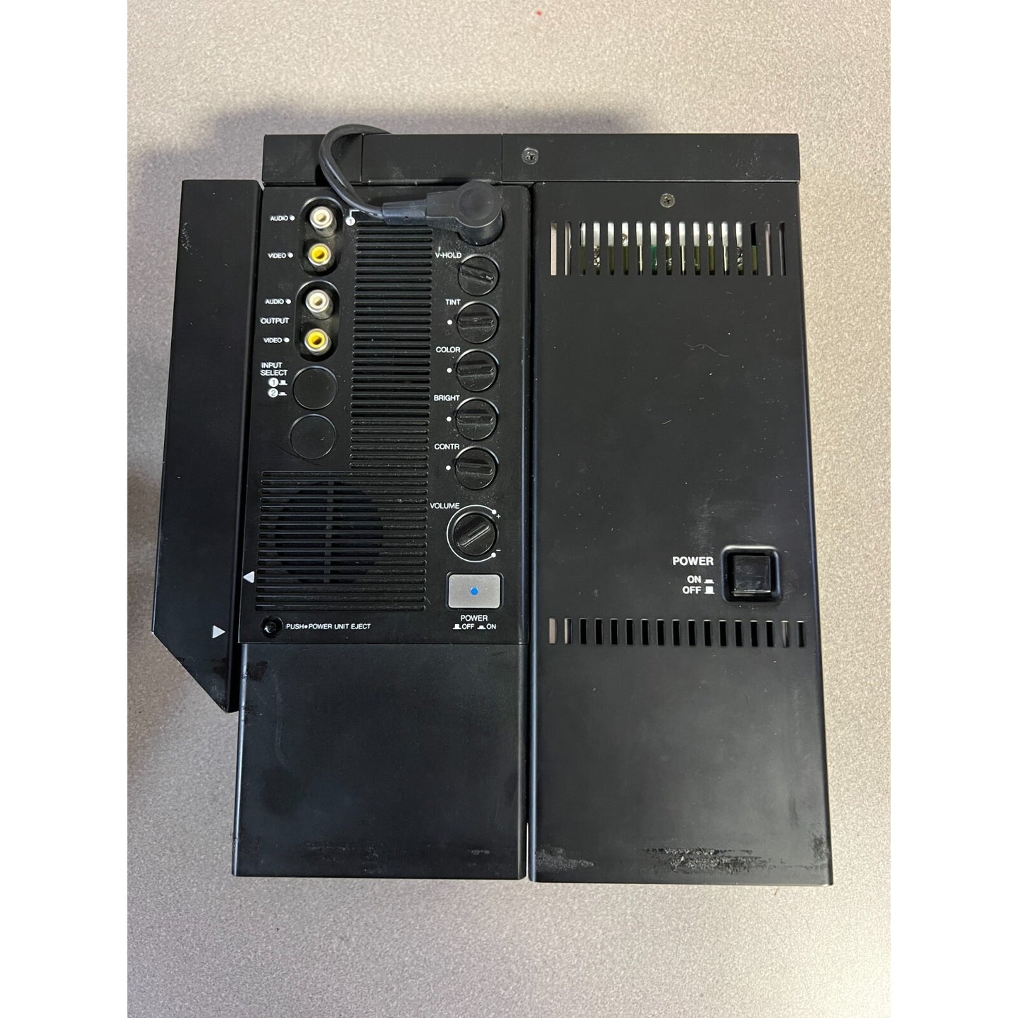 Leader Video Monitor LVM-5863A with Leather Case back panel with connectors