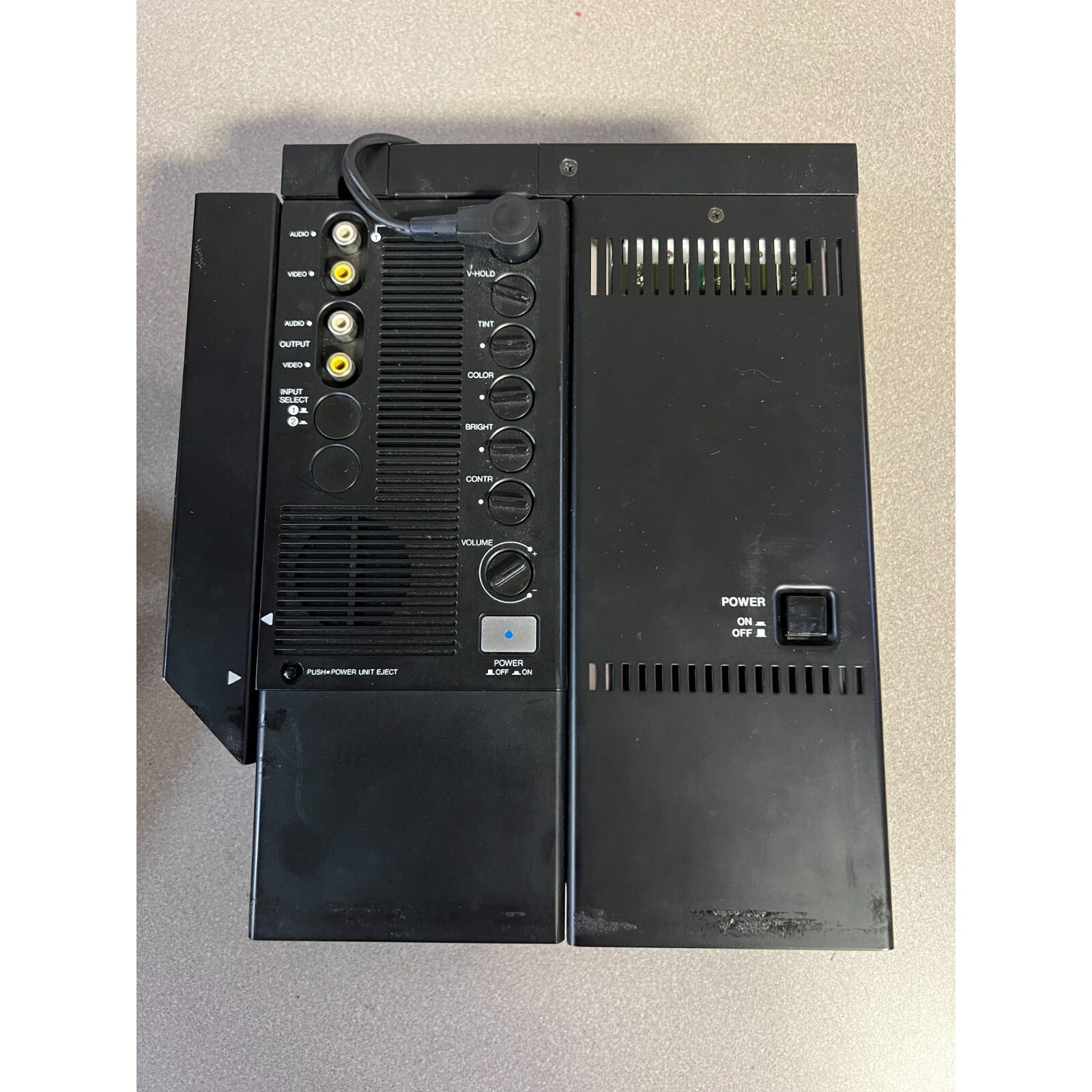 Leader Video Monitor LVM-5863A with Leather Case back panel with connectors