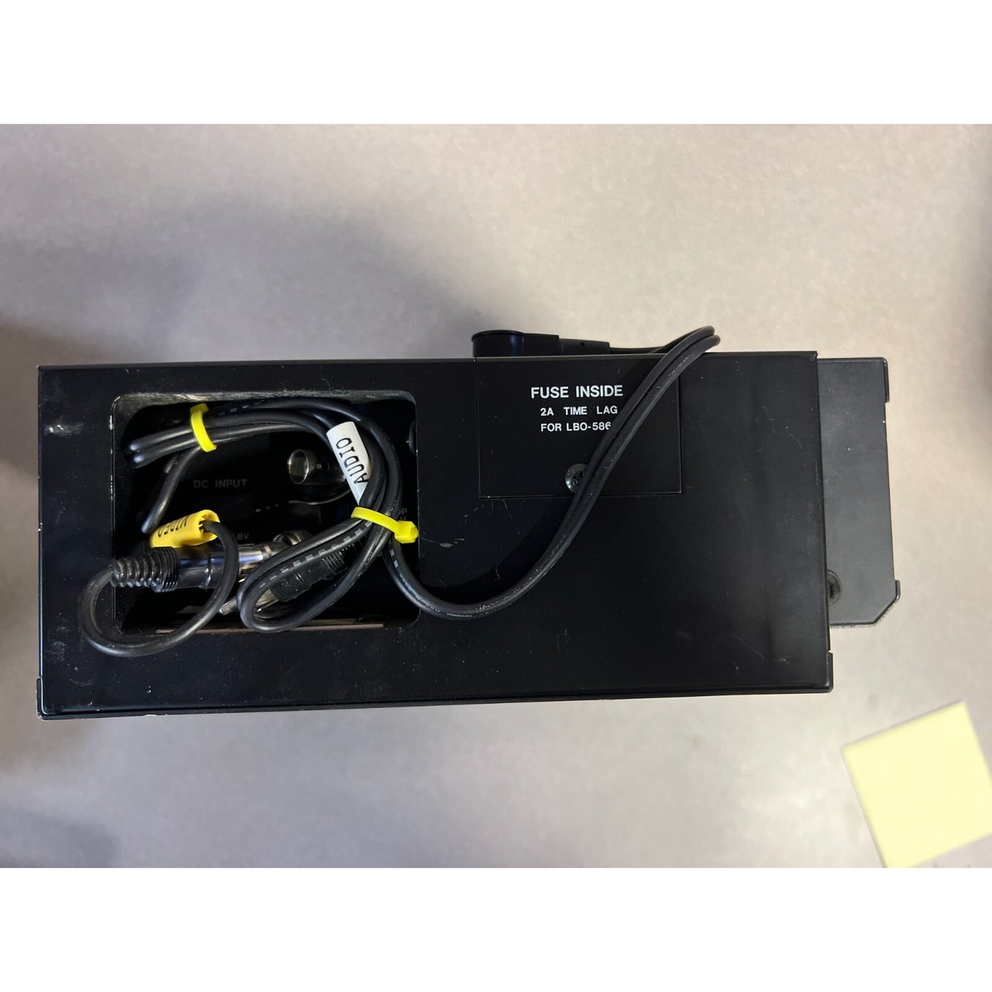 Leader Video Monitor LVM-5863A with Leather Case side panel cables