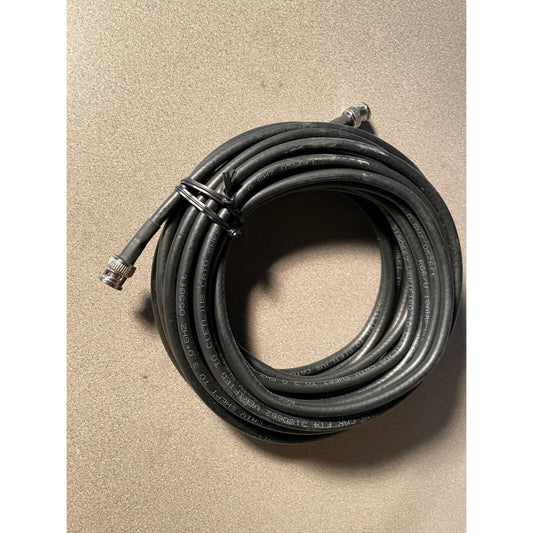 33FT BNC Coaxial Cable Cord
Twist On Male to Male,RG58,Black, 18AWG