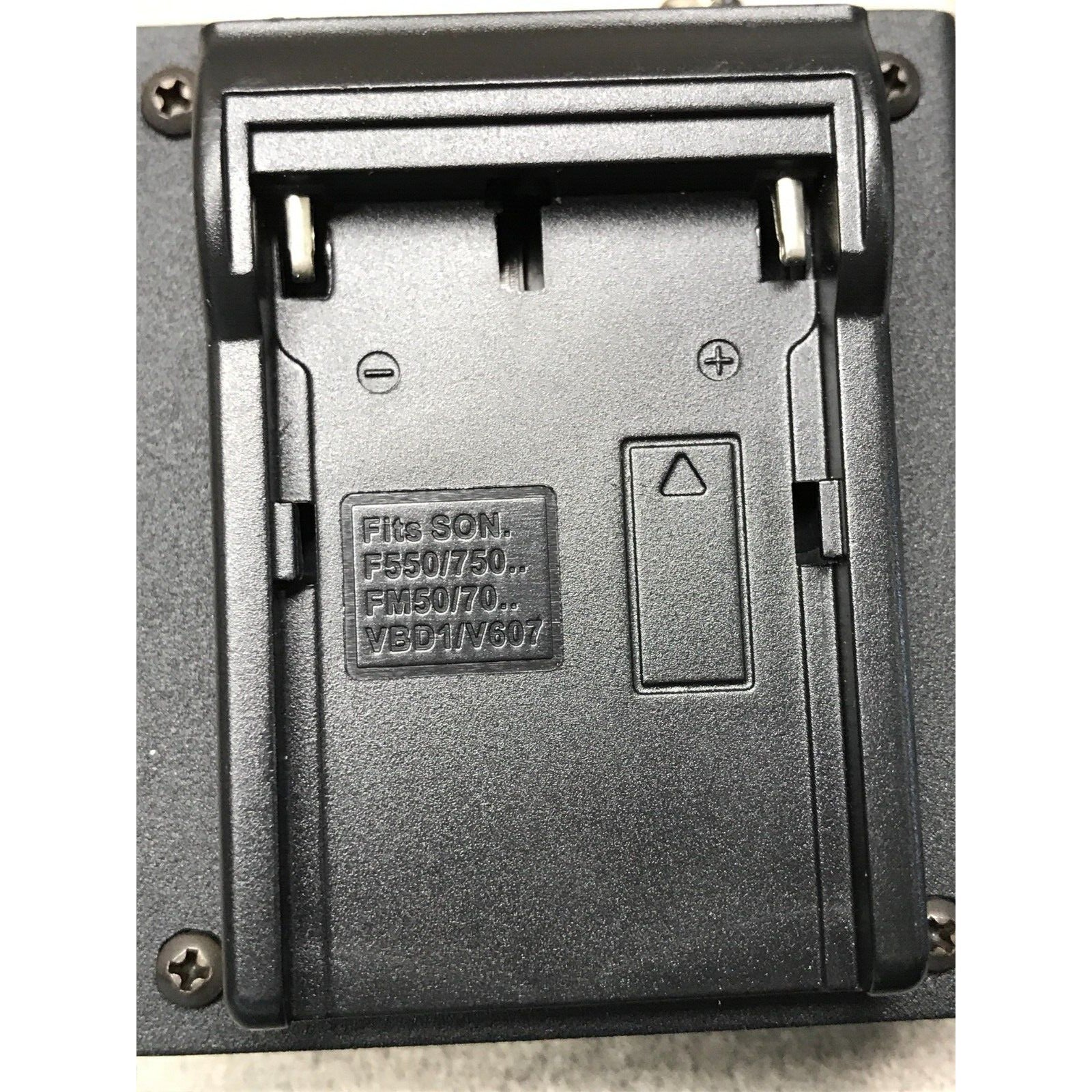 Indipro Power Grid with Dummy Battery to Power Panasonic GH3 GH4 using2 Sony L type Batteries battery slot close up