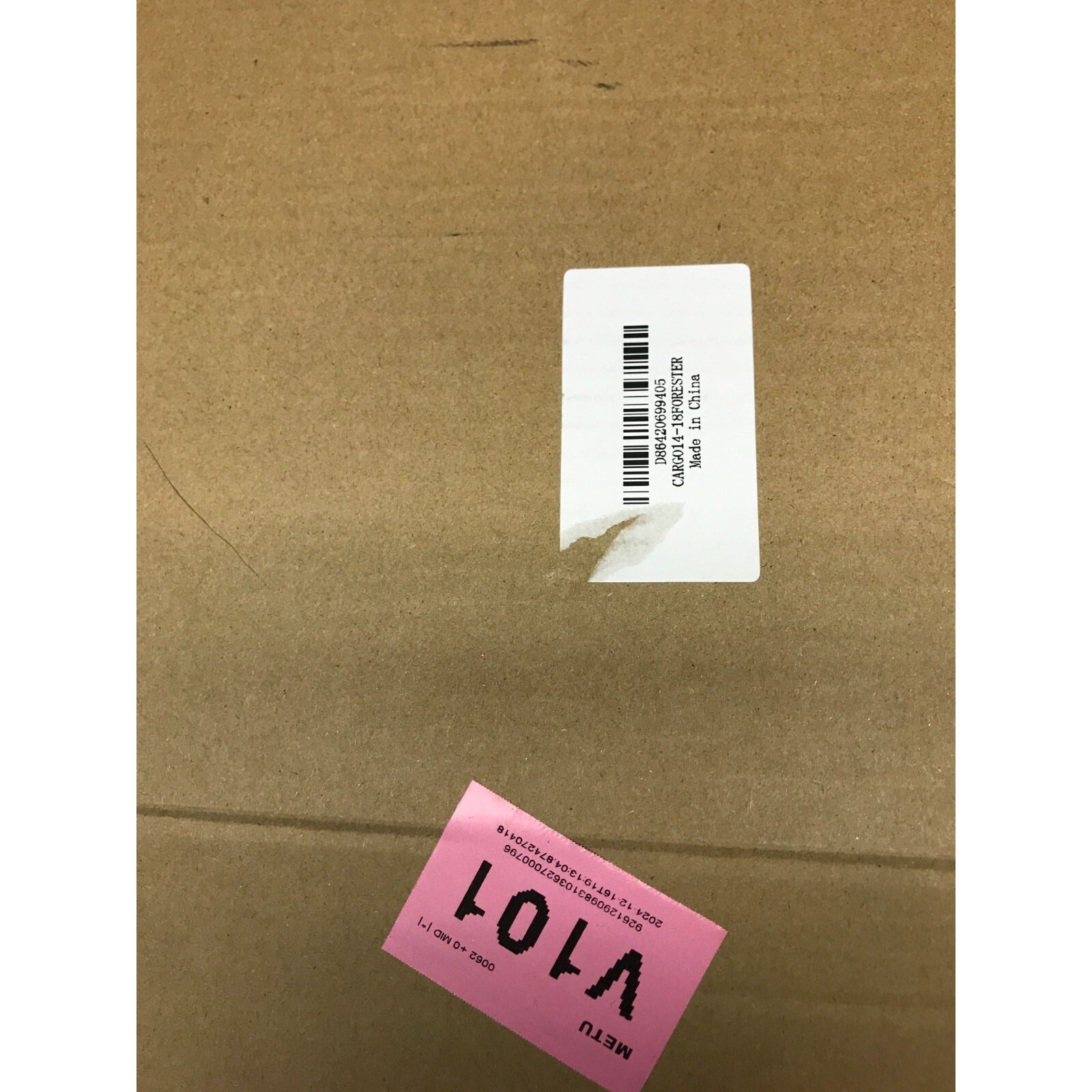 2016 Subaru Forester Trunk Liner Black, box label