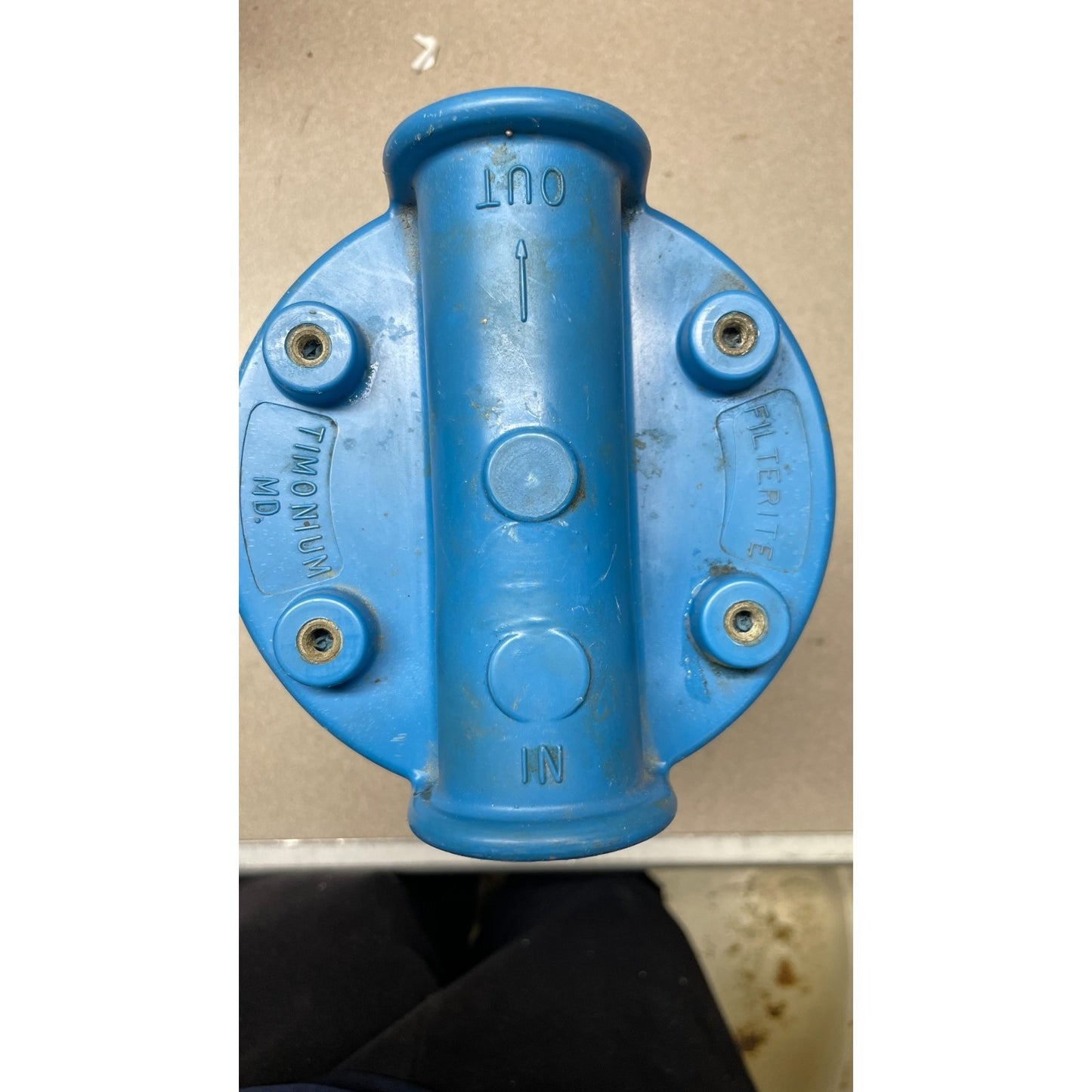 Filterite Water Filter Model 1PC top view 