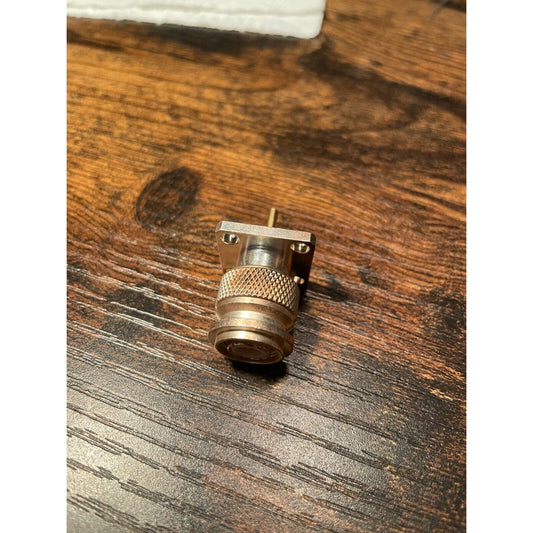 Coaxial Straight Female plug connector flange with 4 holes Panel Mount solder